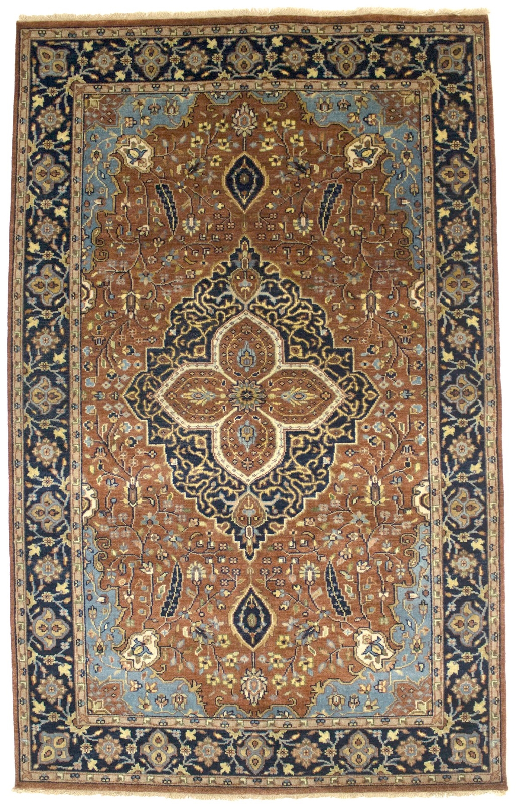 Serapi Oriental Rug Handmade Wool Farmhouse Decor Carpet Vintage Style 5X8 ft