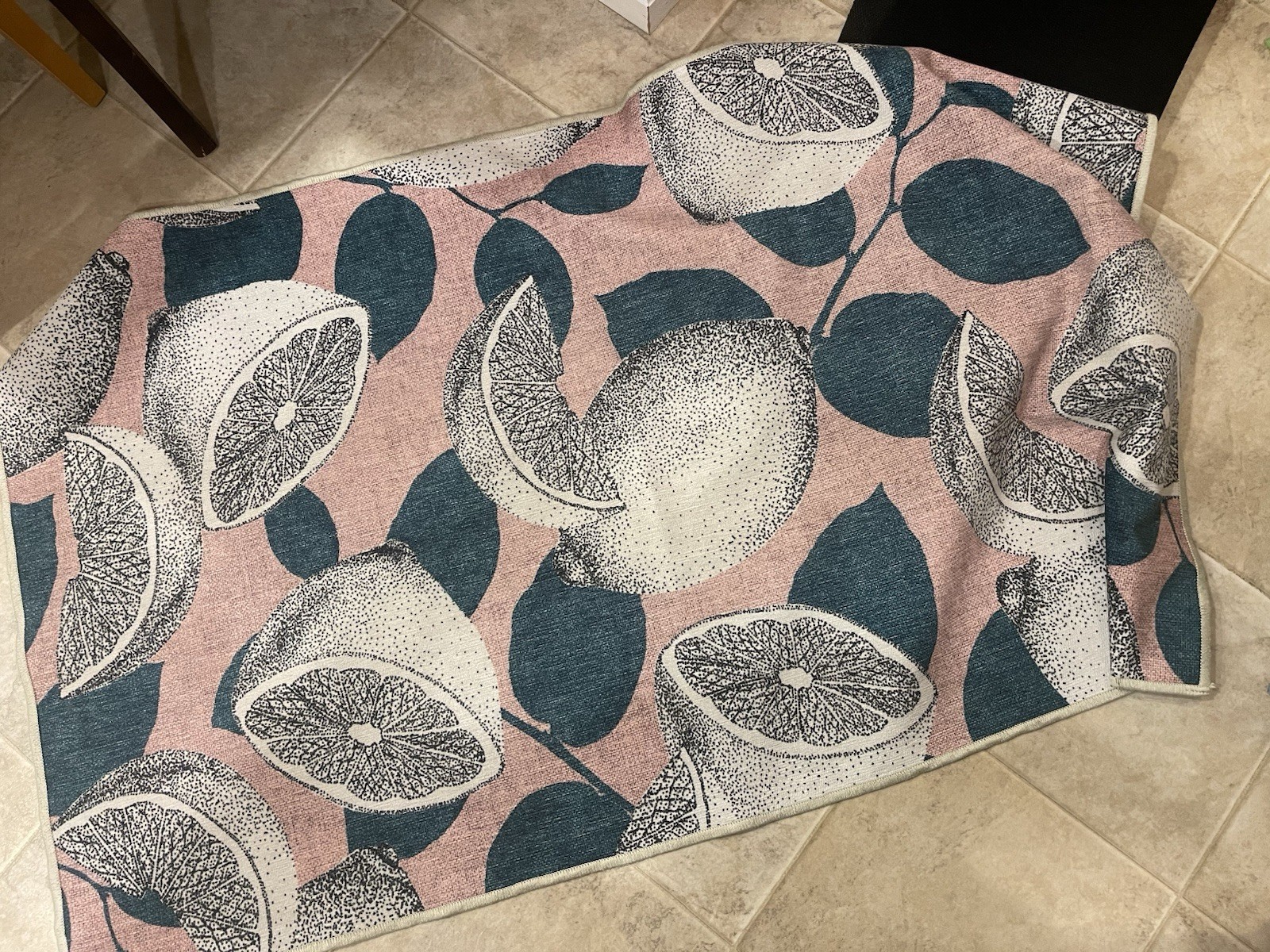 Ruggable – Lemons Washable Rug With Pad Stain-Resistant | 3’x5’