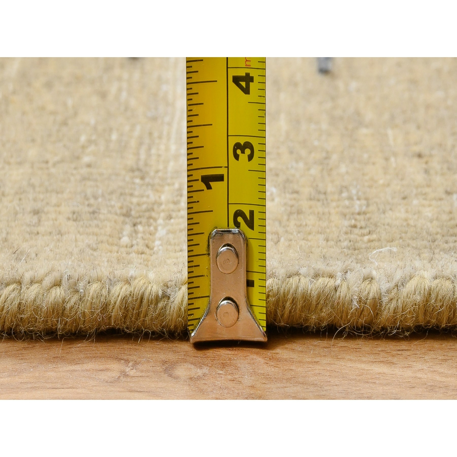 12’2″ x 12’2″ Honey Brown Silk With Wool Hand Knotted Saroogh Square Rug R64440