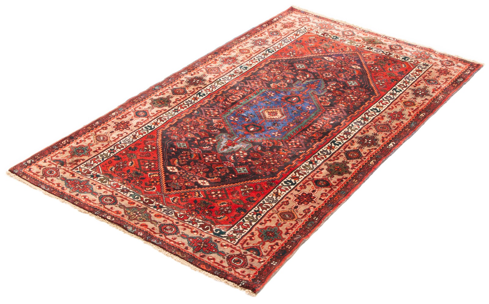 Traditional Vintage Hand-Knotted Area Rug 4’3″ x 7’0″ Oriental Wool Carpet
