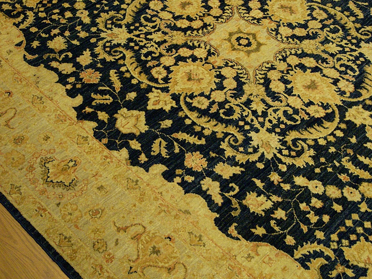 5.5 x 8 HAND KNOTTED High Quality Afghan Ziegler Rug_Veggie Dyed Soft Fine Wool