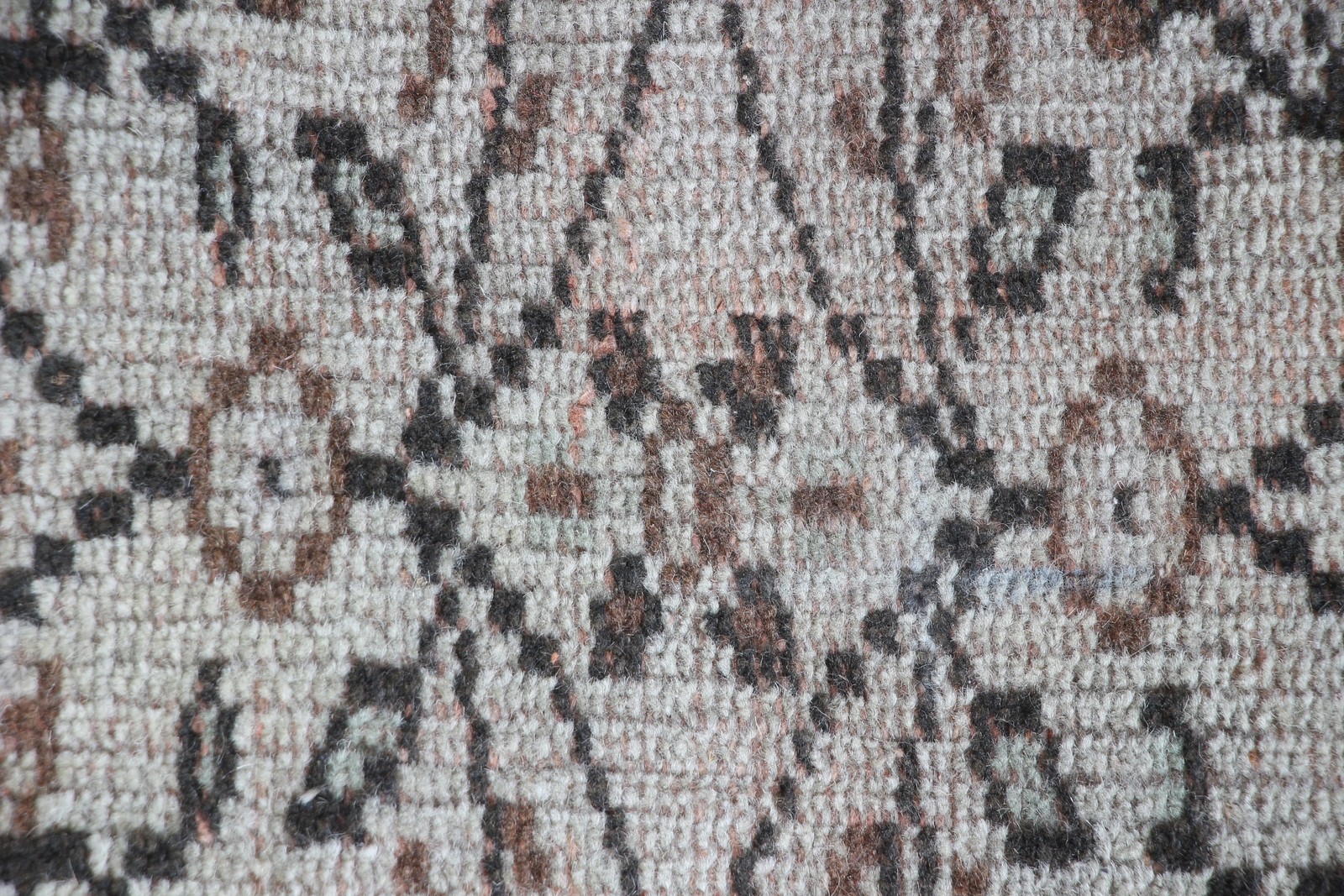 4,9×4,9 ft Turkish Rug, Vintage Round Rug, Green Brown Floral Rug