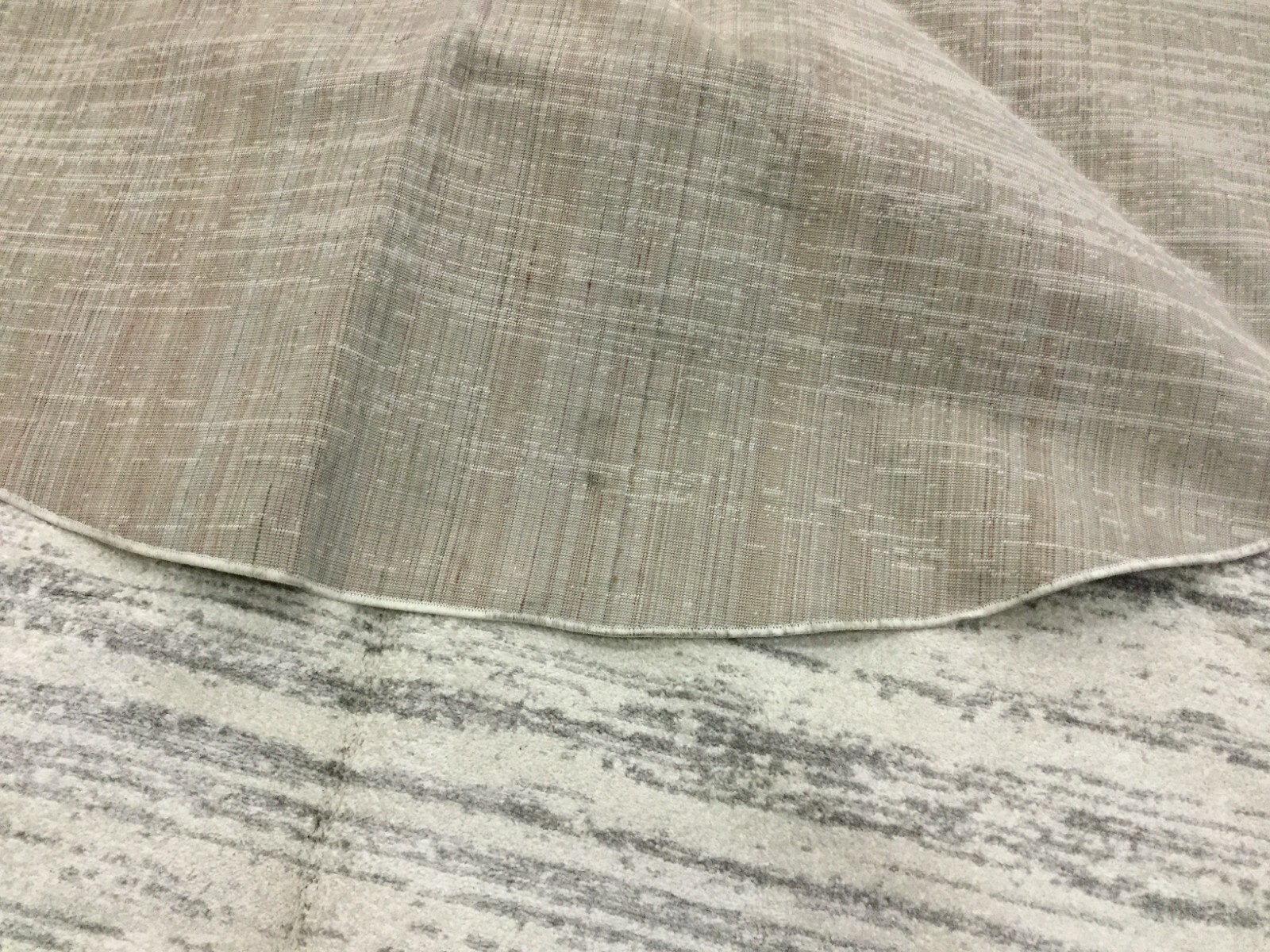 IVORY / SILVER 11′ X 11′ Round Stained Rug, Reduced Price 1172646144 ADR113B-11R