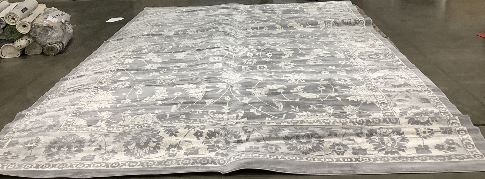 CREAM / GREY 12′-0″ x 18′-0″ Damaged Rug, Reduced Price 1172682403 BNT844B-1218