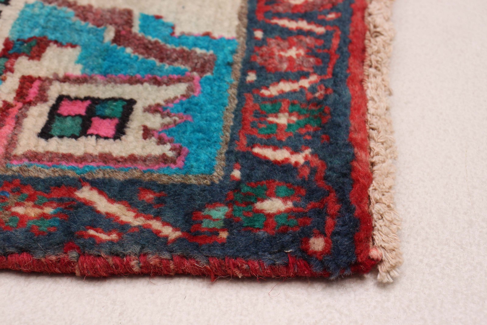 3’2″ x 10’2″ Vintage Hand-knotted Runner Rug Traditional Oriental Wool Carpet