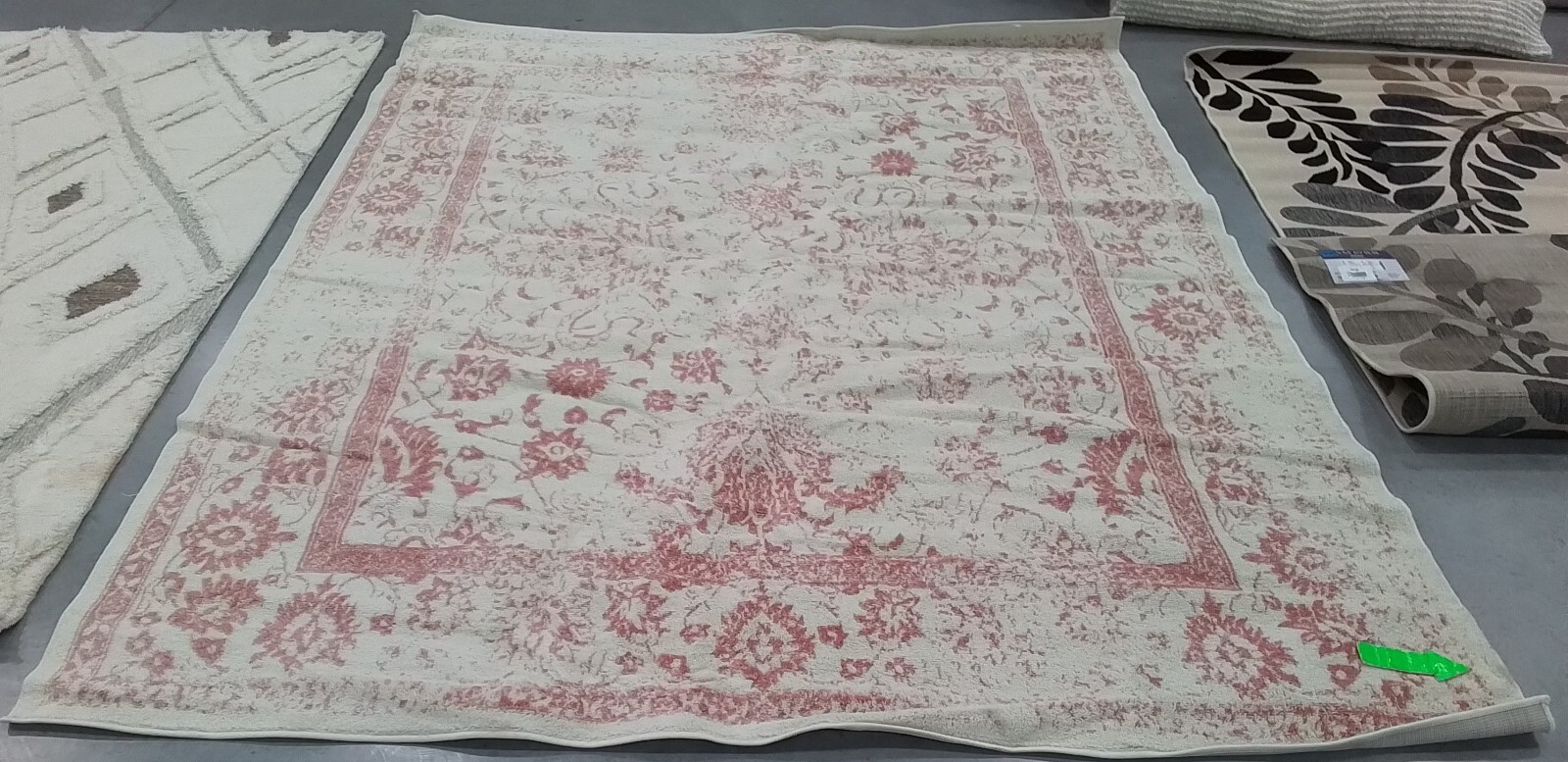 IVORY / ROSE 8′-0″ x 10′-0″ Stained Rug, Reduced Price 1172771337 ADR109H-8