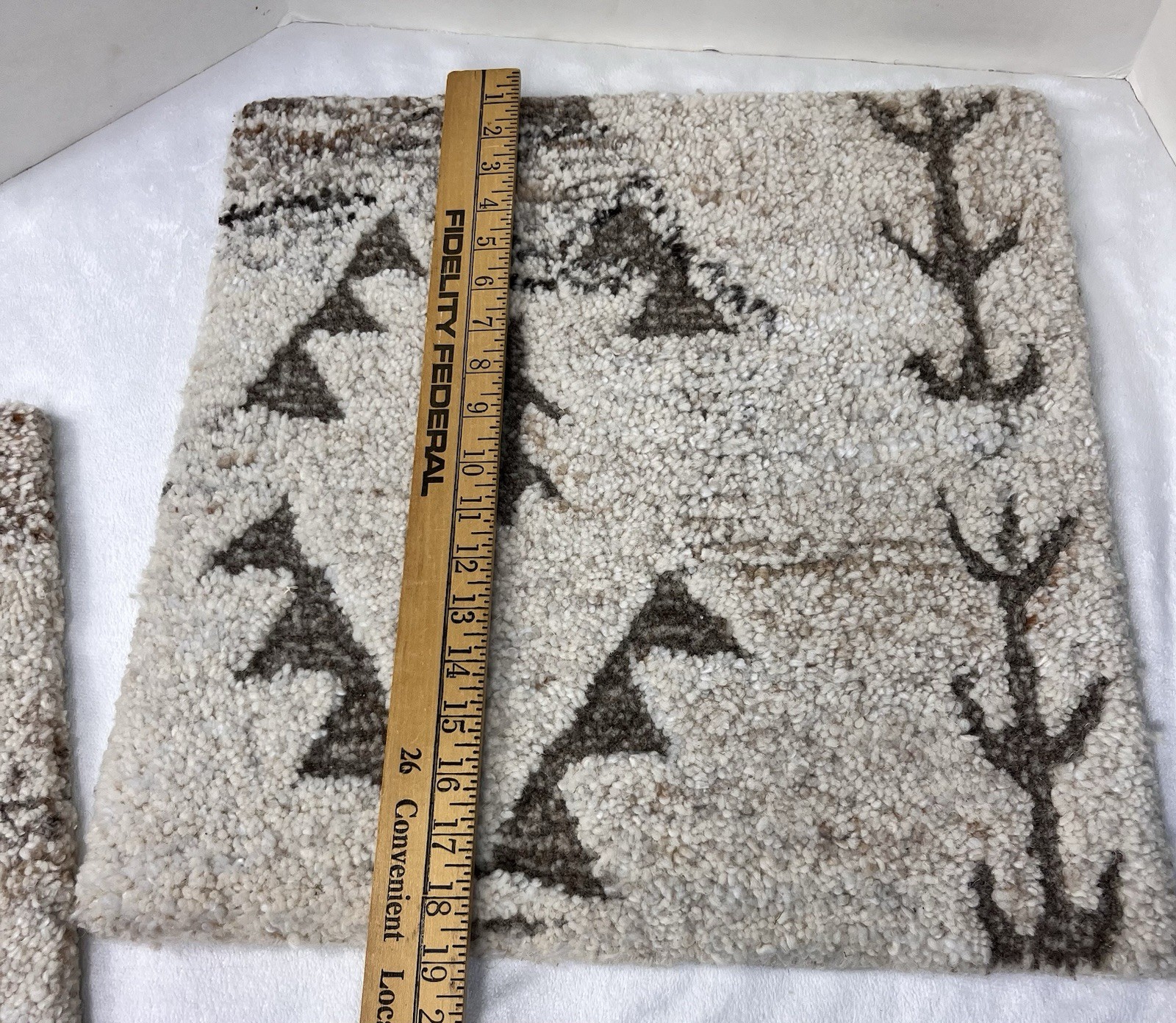 Pottery Barn Rug Samples Set of 2 18×18 Southwest Tribal Cabin Accent Mats New