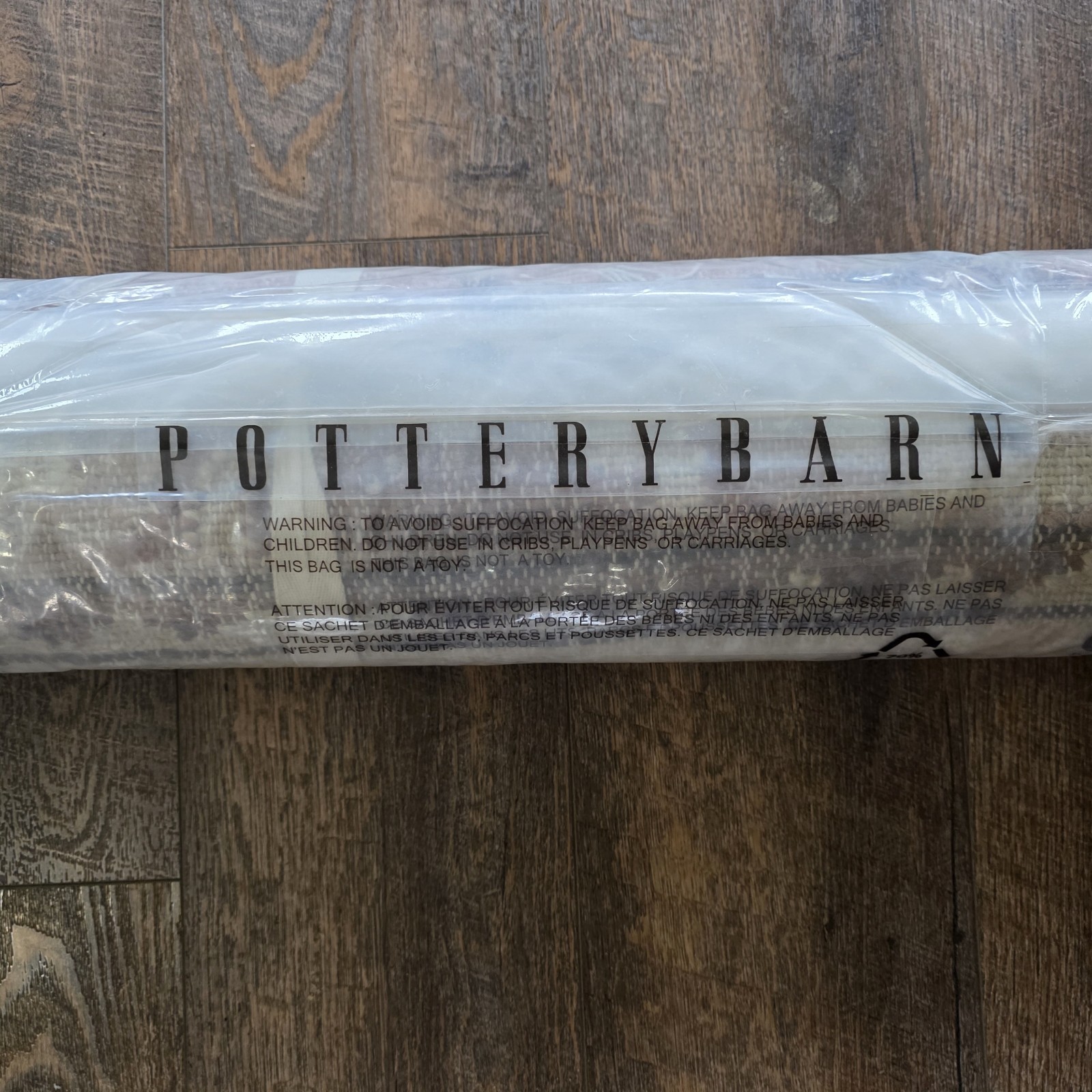 NEW Pottery Barn 5×8 Rike Handwoven Flatweave Wool Rug