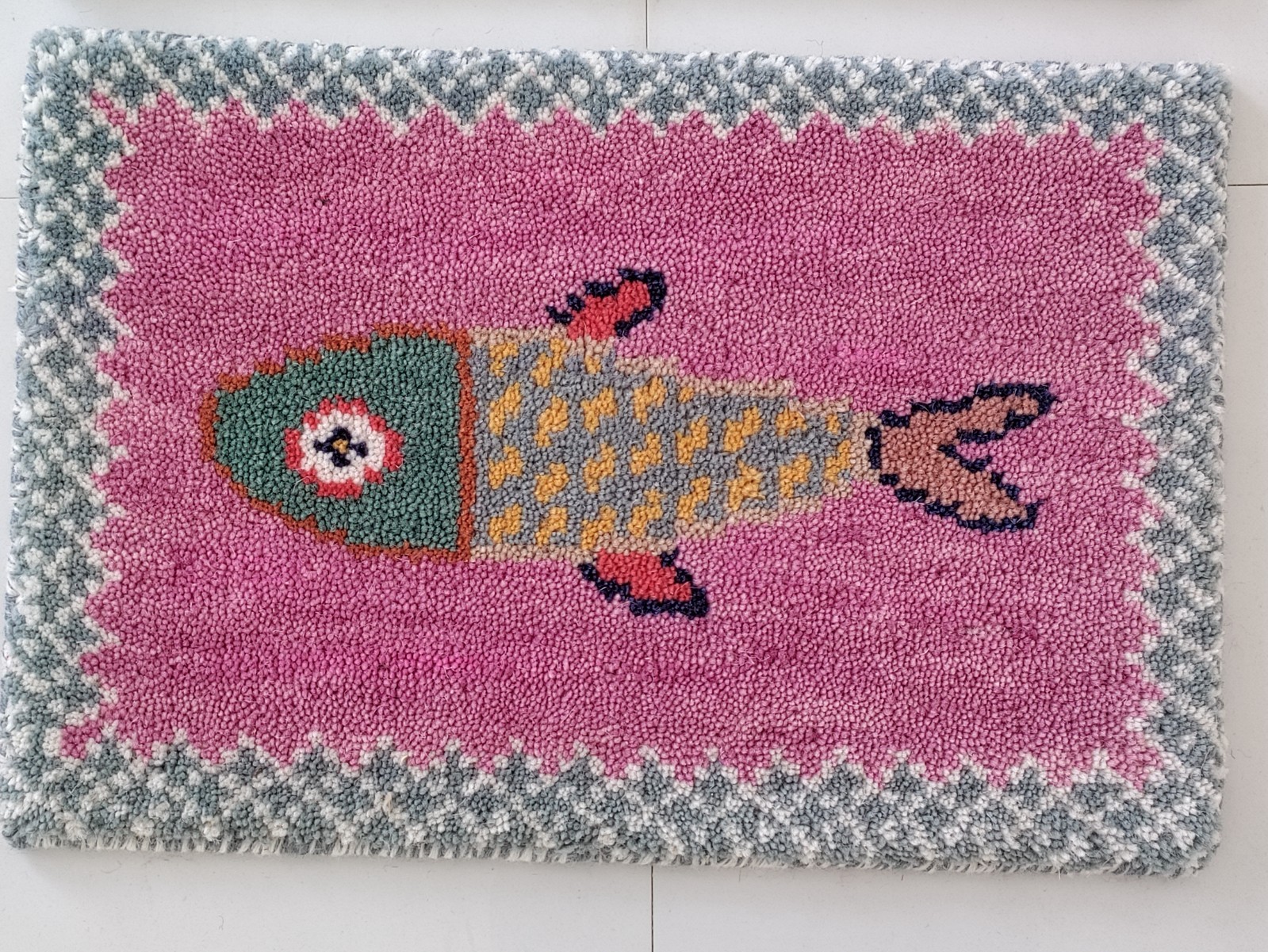 Pink Fish Design Placemats Set of 6 Handmade Dining Table Mats Coastal Decor