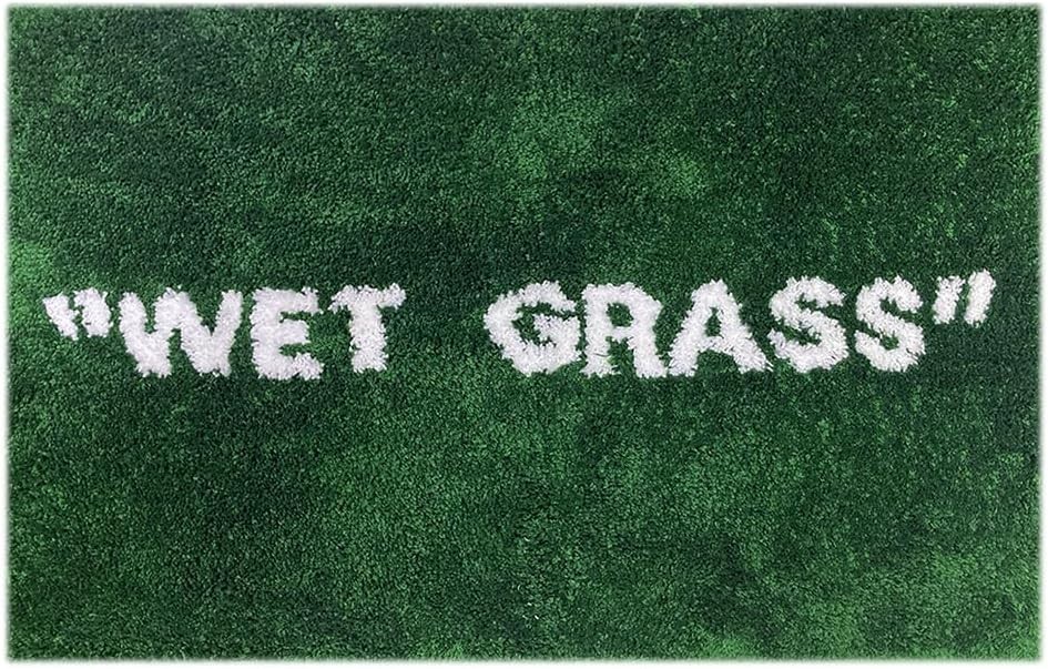 Wet Grass Rug – Green Grass Classic Handmade Flocked Area Rug – Hypebeast Hom…