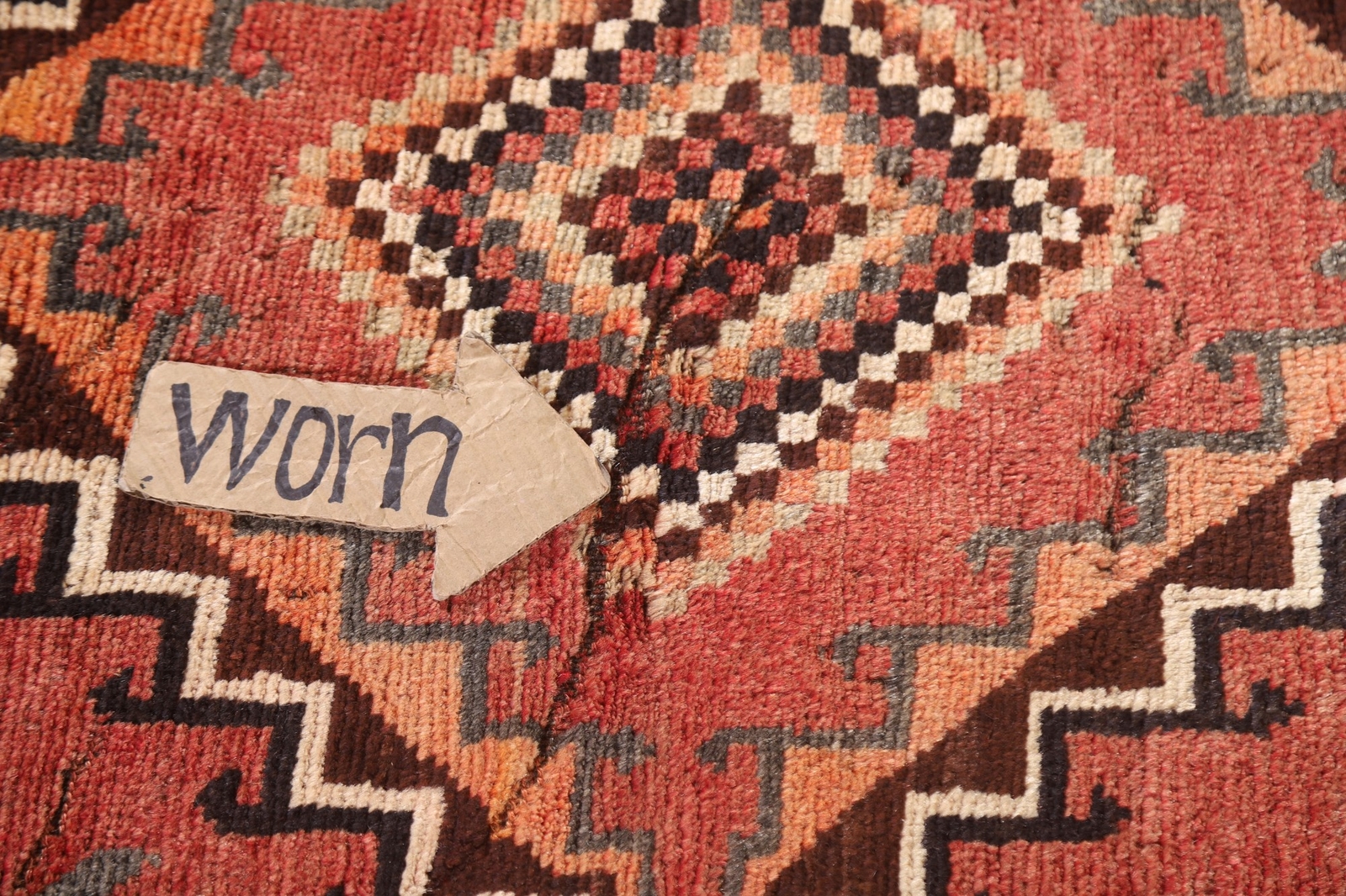 Tribal Geometric Traditional Vintage Area Rug 5×9 Handmade Wool Carpet