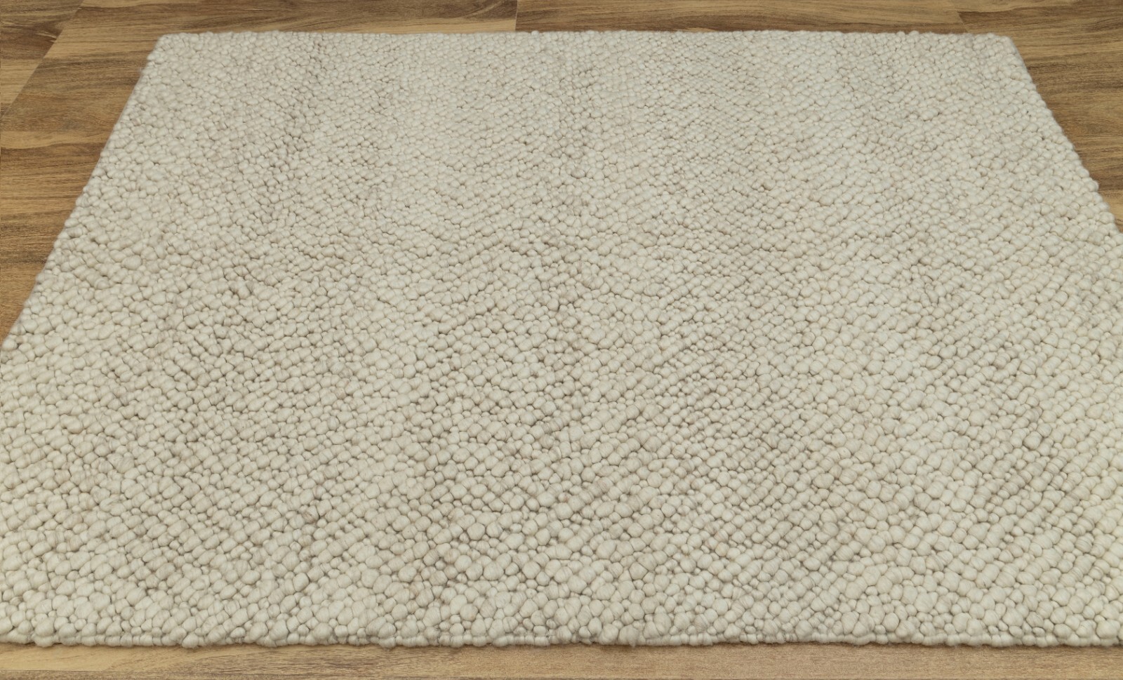 Ivory Cream Chunky Wool Felted Quality Nordic Design Hand Woven Customize Rug