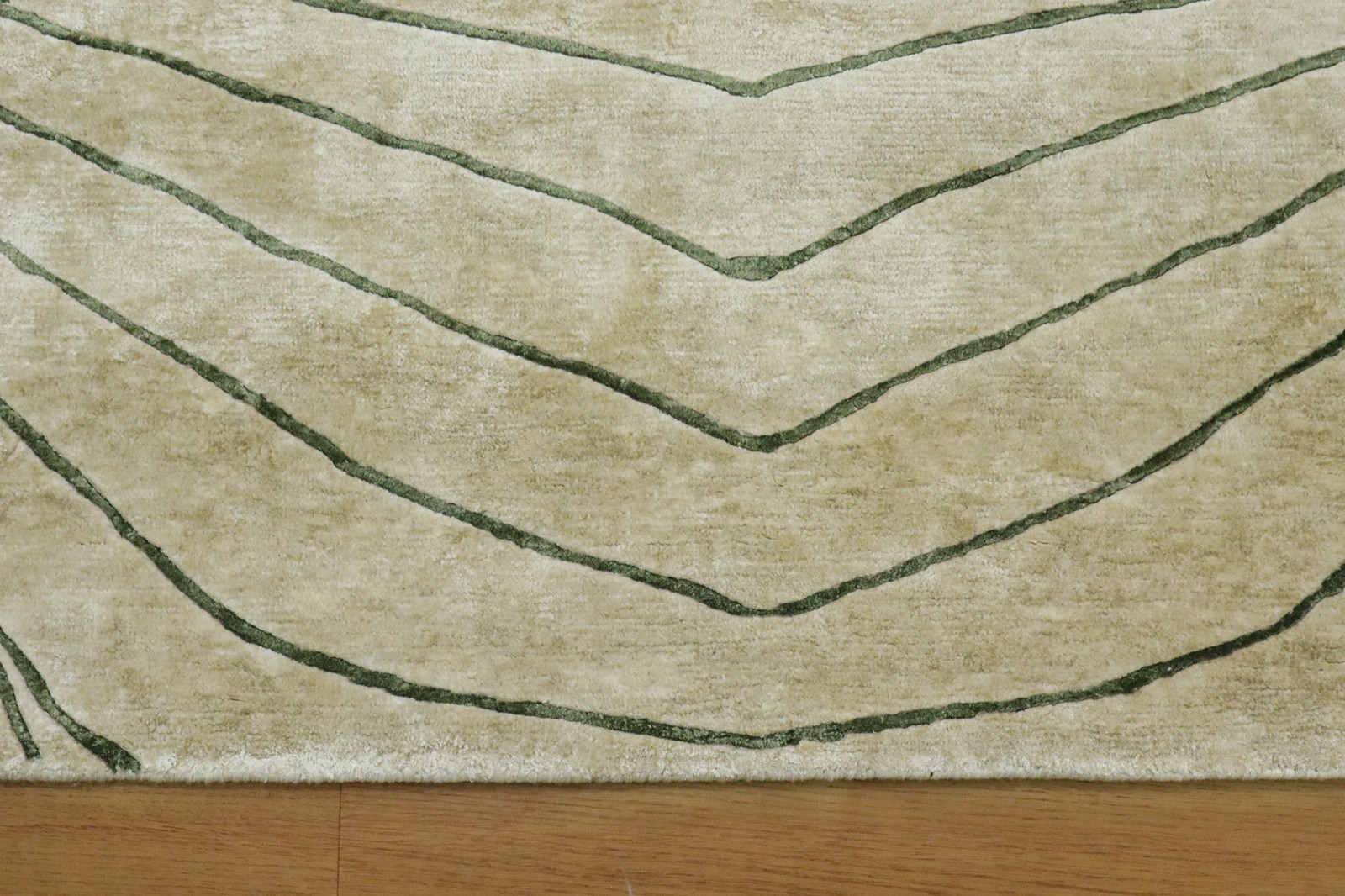 Hand Tufted Wool Area Rug Abstract Beautiful Beige Green Living Room Area Carpet