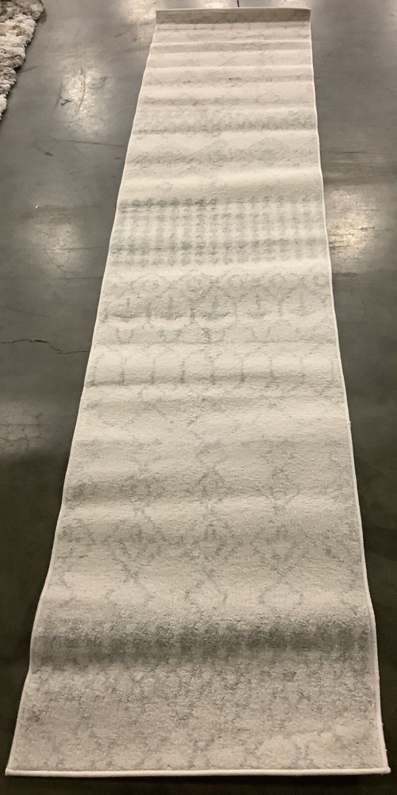IVORY / LIGHT GREY 2′-0″ x 9′-0″ Flaw in Rug Reduced Price 1172671209 TUL229D-29
