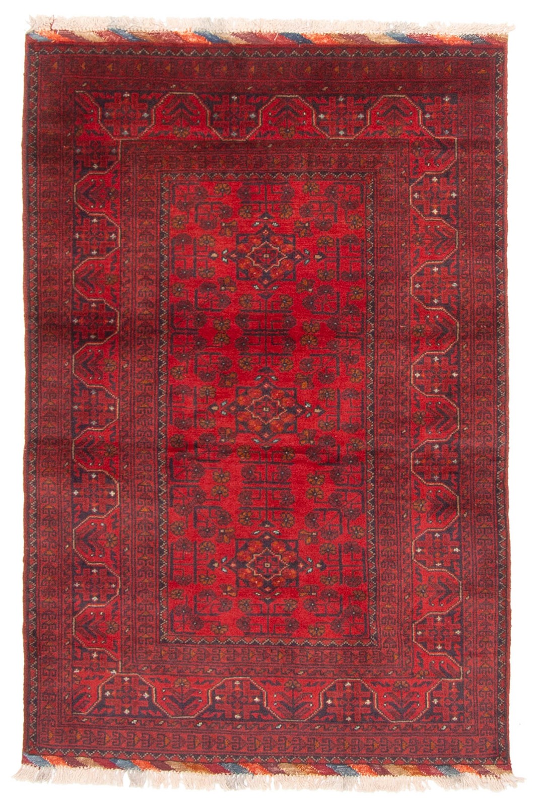 Traditional Vintage Hand-Knotted Area Rug 3’2″ x 4’10” Oriental Wool Carpet
