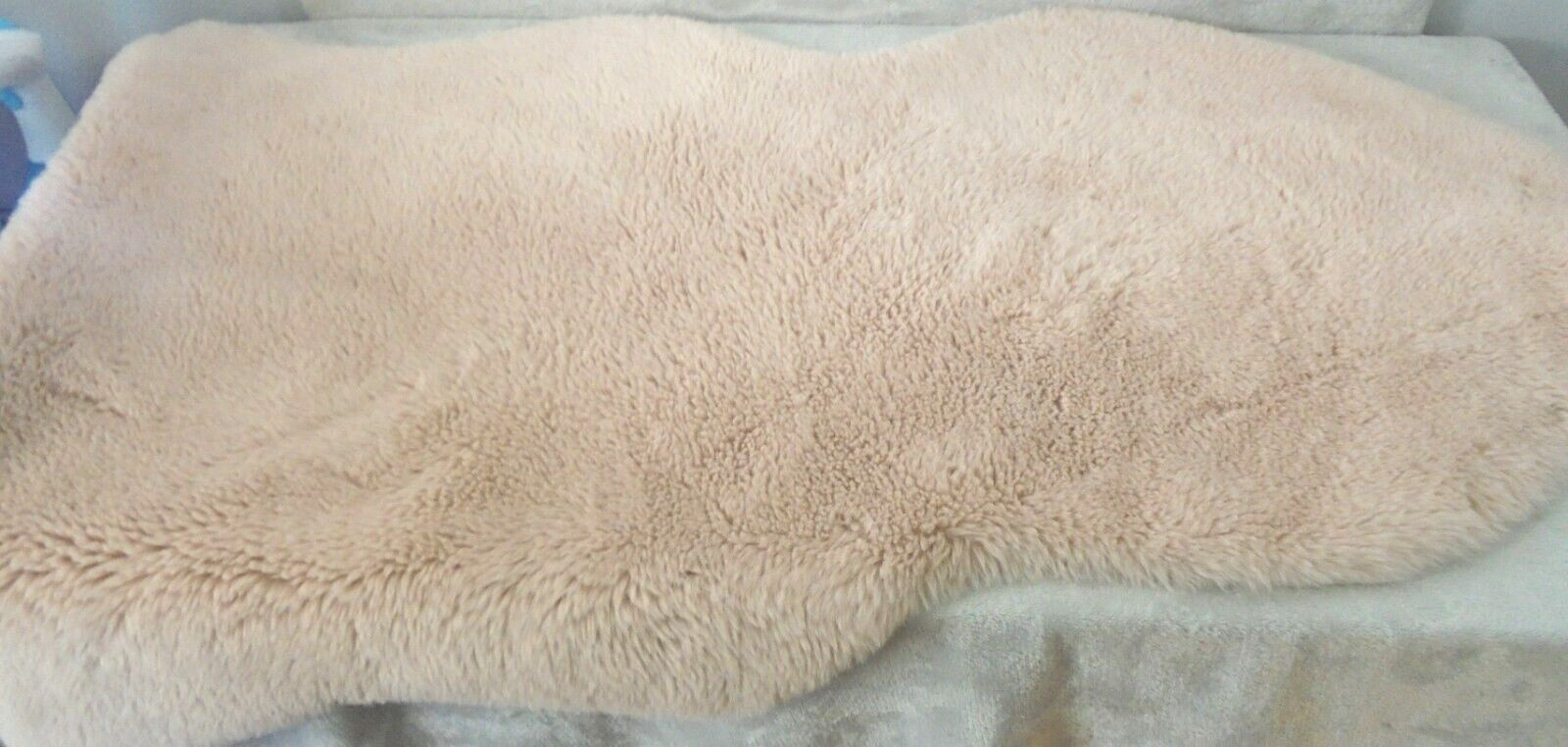 Faux Rabbit Fur Fuzzy Soft Fluffy Plush Cozy Shaggy Area Rug Light Pink 30″X40″