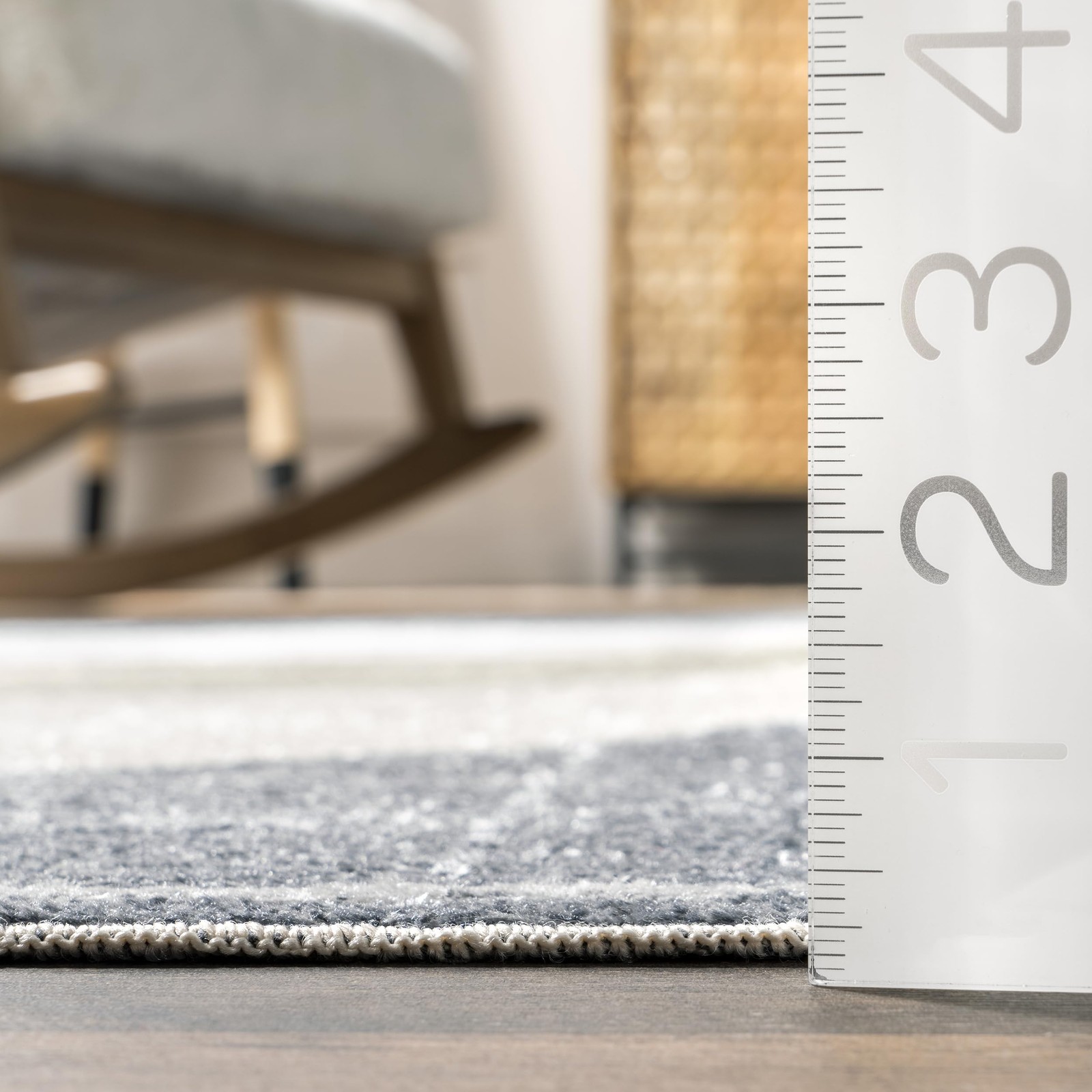 Outdoor Performance Gris Grey/Black, 5’3″ x 7’6″, Solid, Soft and Cozy, High …