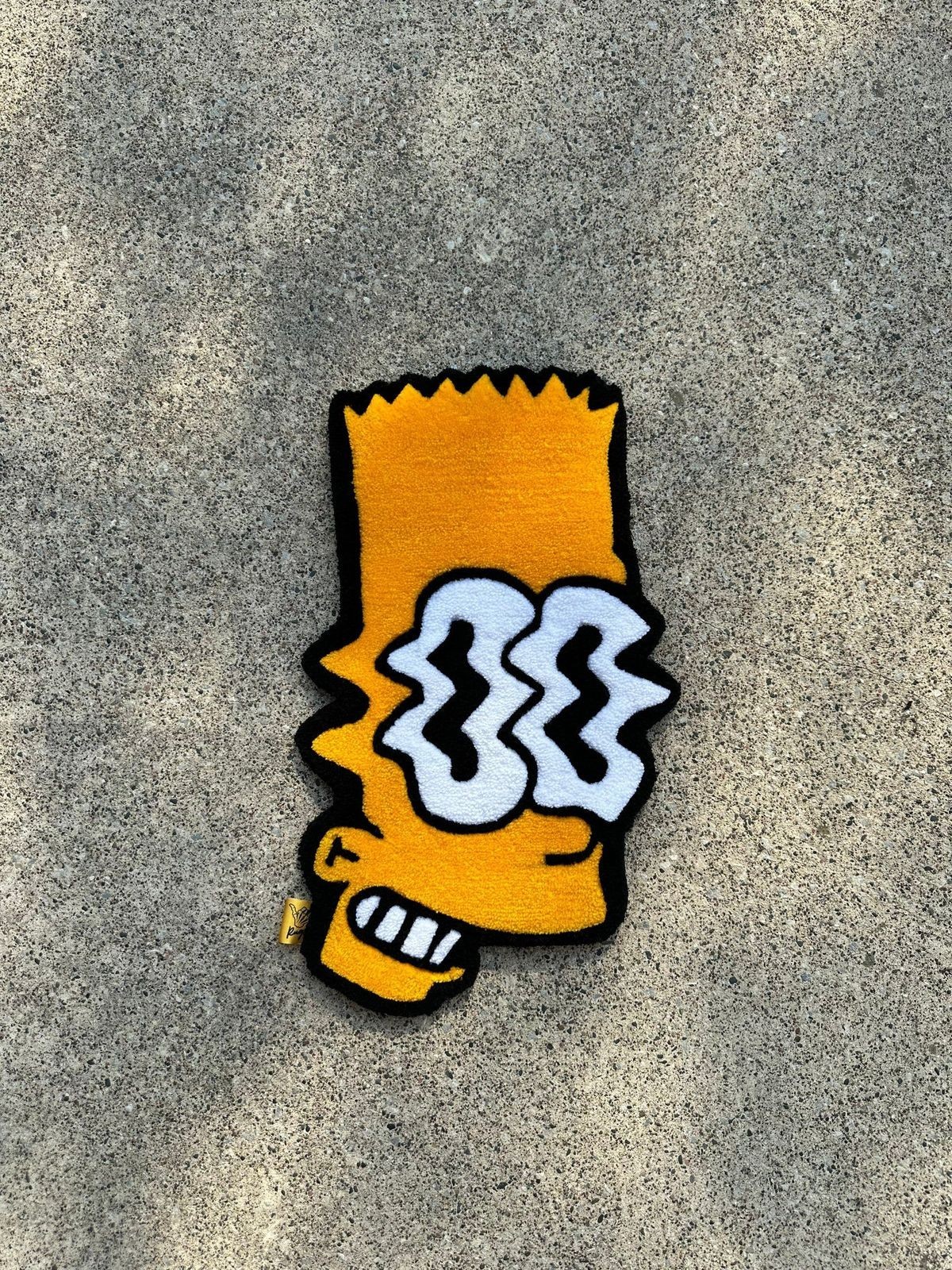 BART Simpsons Handtufted Custom Rug | 30 Inches | Handmade Rug For Any Room
