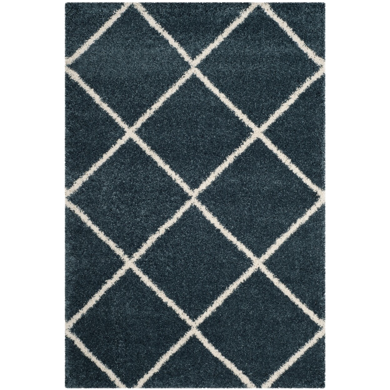SAFAVIEH Hudson Shag SGH281L Slate Blue / Ivory Rug