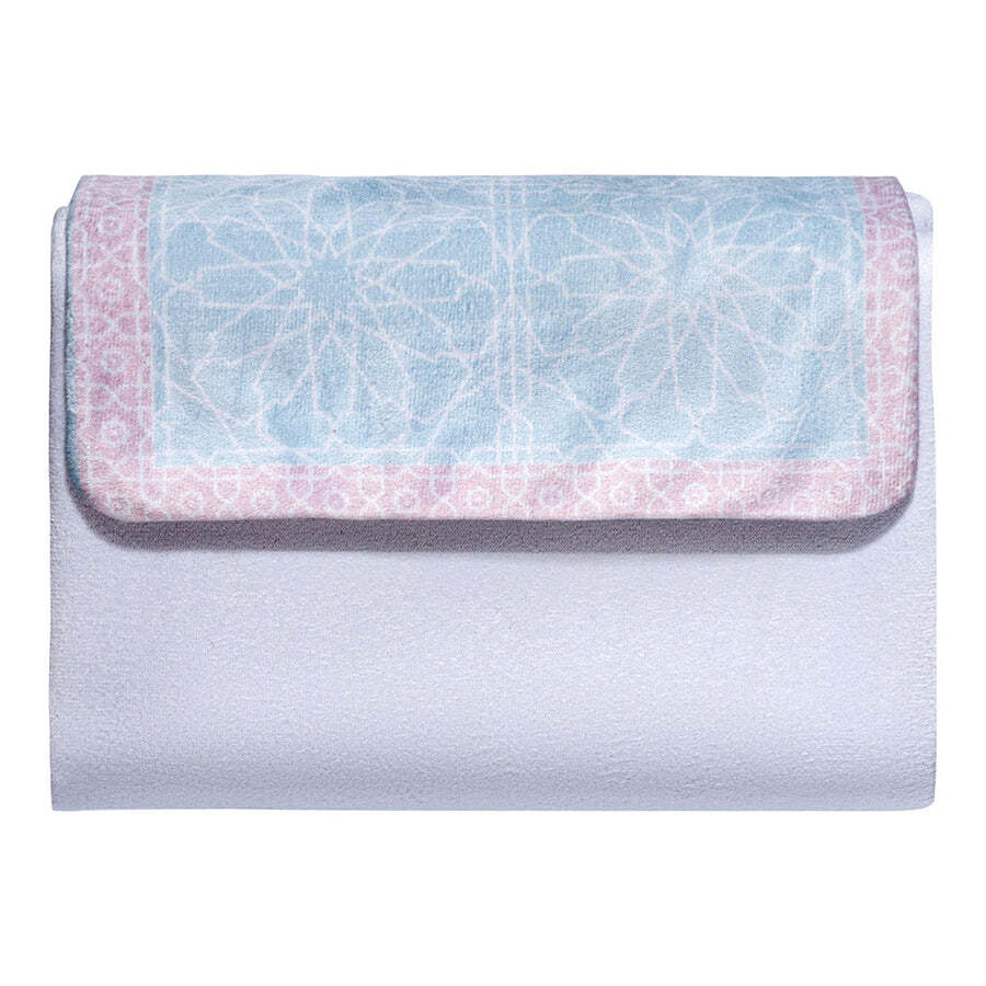 Portable Sejadah Prayer Mat – Velvet, Linen, and Chenille with Compact Storage