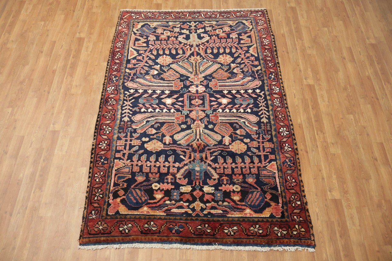5×7 Traditional Hand-Knotted Wool Area Rug in Elegant Multicolor Tones