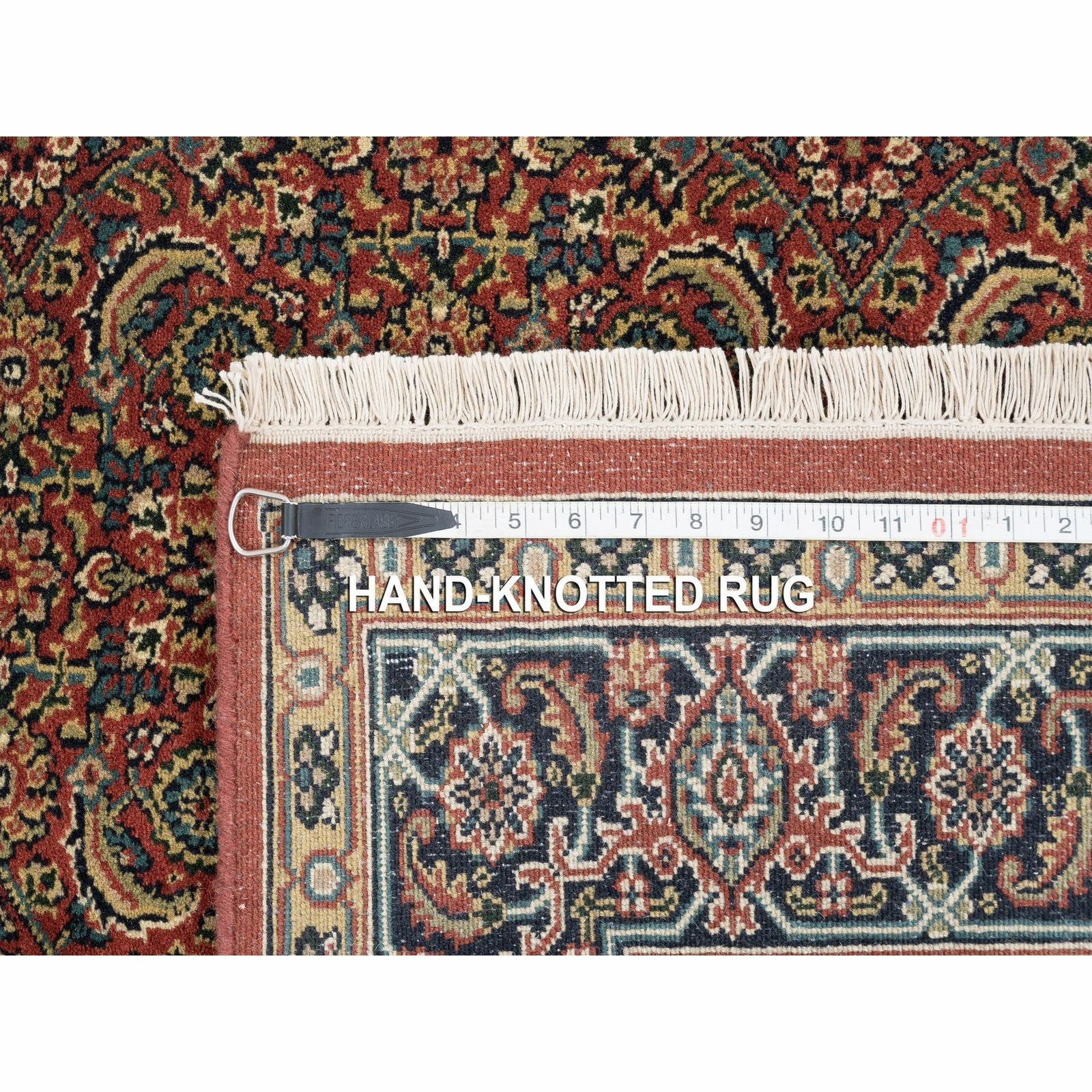 4’1″ x 6’1″ Herati Red New Zealand Wool 250 KPSI Hand Knotted Rug R62998
