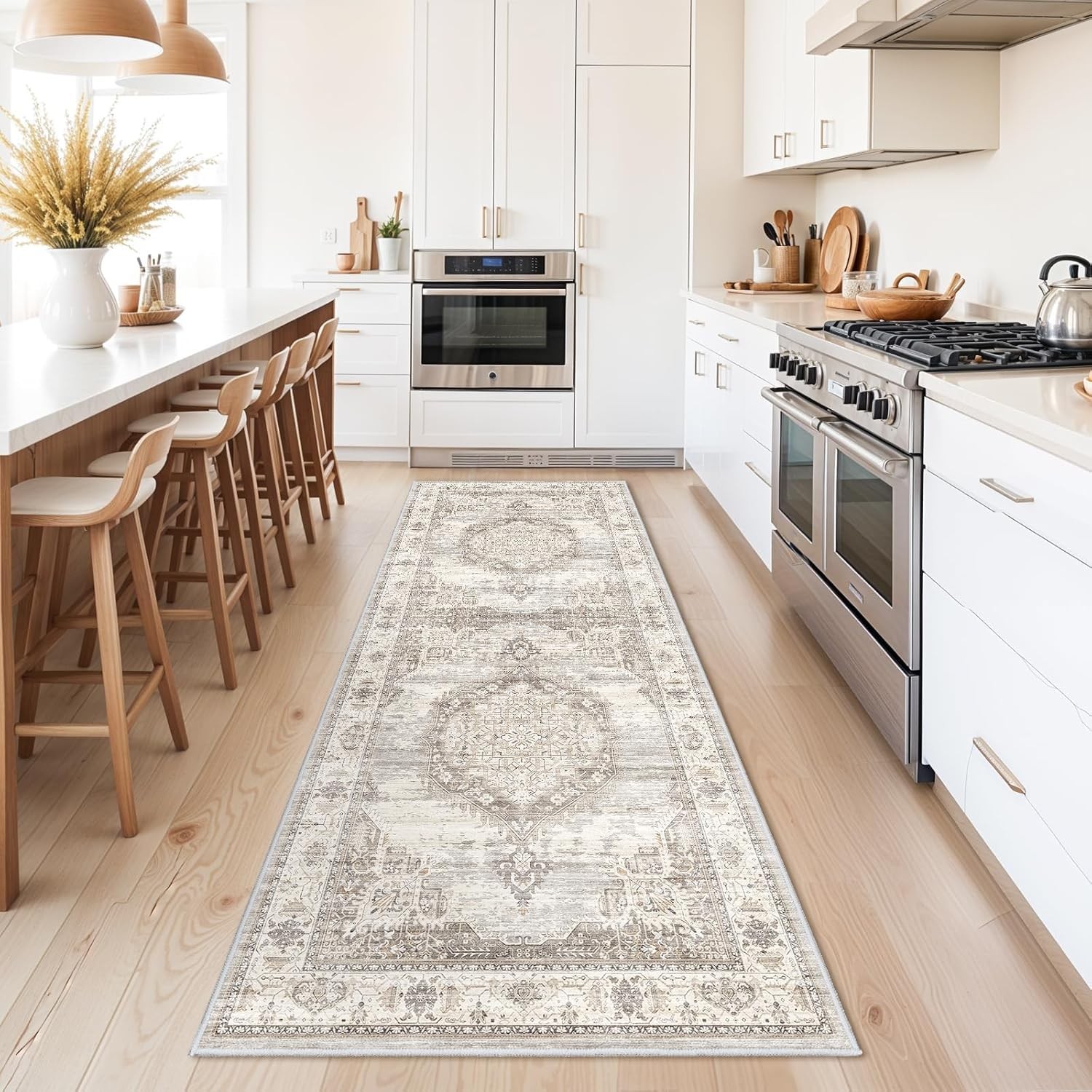 Washable Hallway Runner Rugs 2×6: Soft Ultra Thin Low Pile Carpet Machine Was…