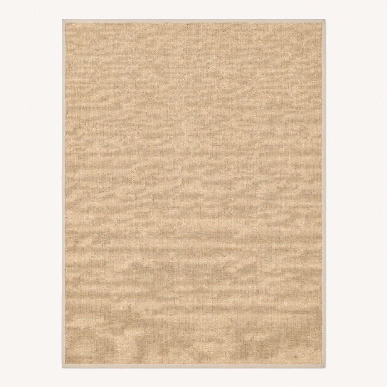 Natural Indian Grass Weave Area Rug, 8’ x 11’ – Wheat Beige Textured Rug