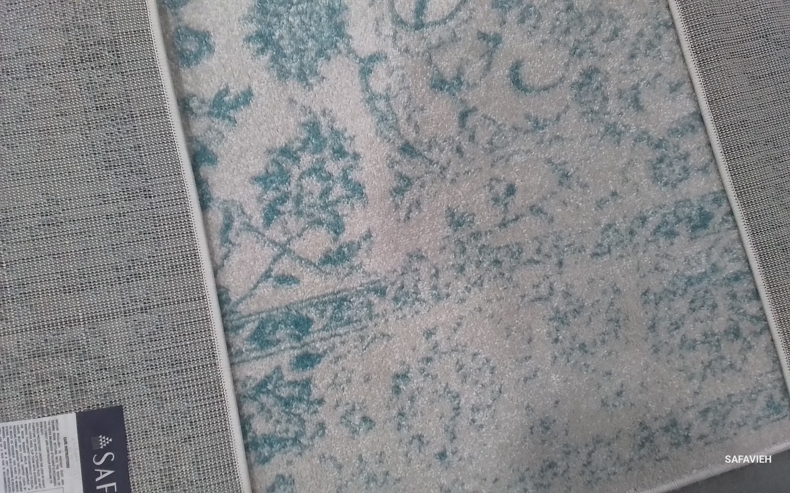 IVORY / LT BLUE 6′-0″ x 9′-0″ Back Stain Rug, Reduced Price 1172805946 ADR109L-6