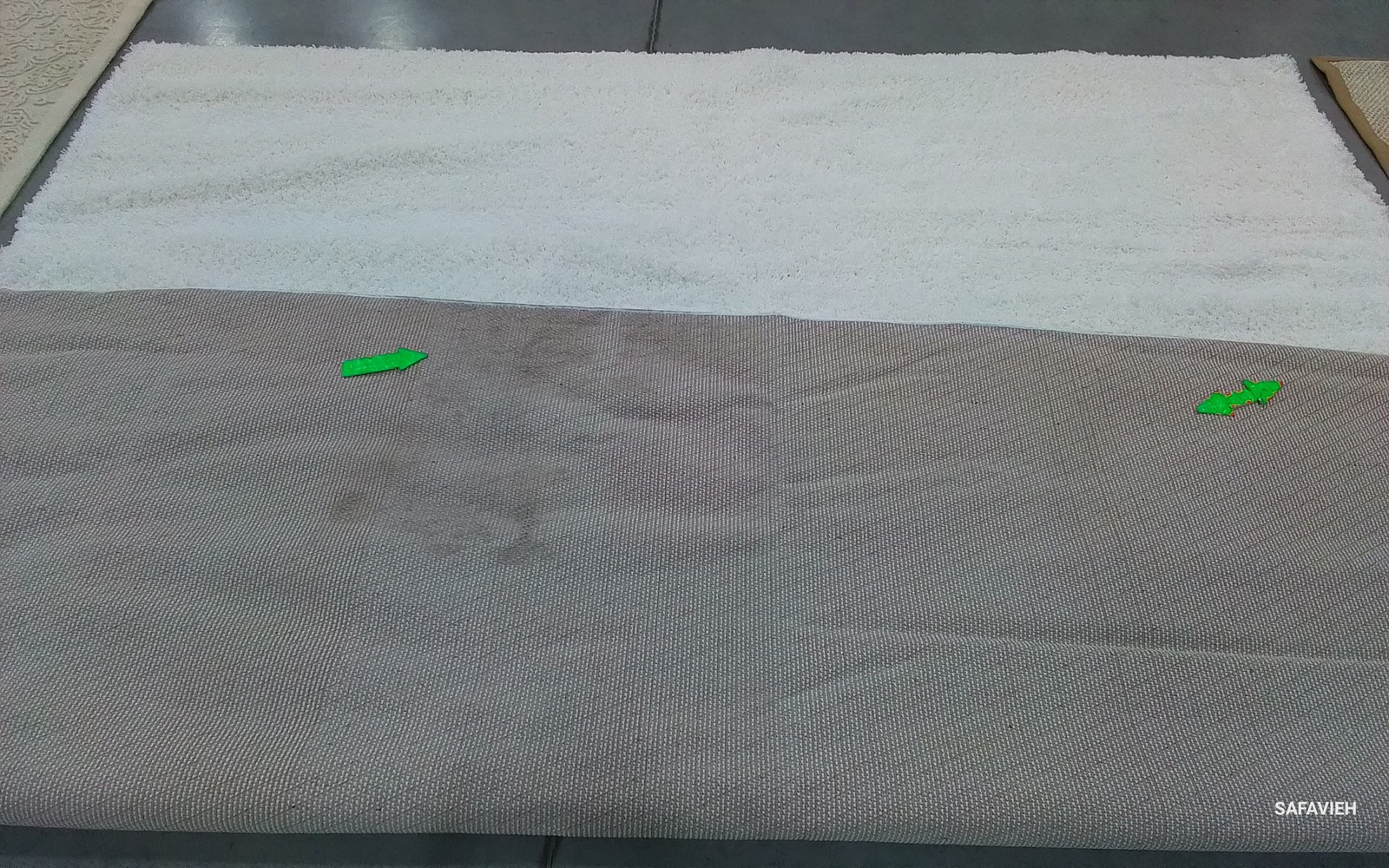 WHITE 11′-0″ x 11′-0″ Stained Rug, Reduced Price 1172800324 SG151-1010-11SQ