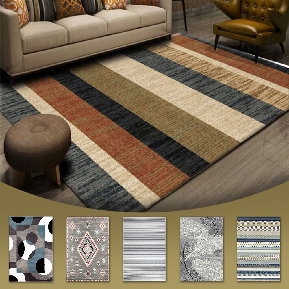 4x6ft Floral Printed Area Rug Carpet Floor Mat Nonslip Bedroom Living Room Decor