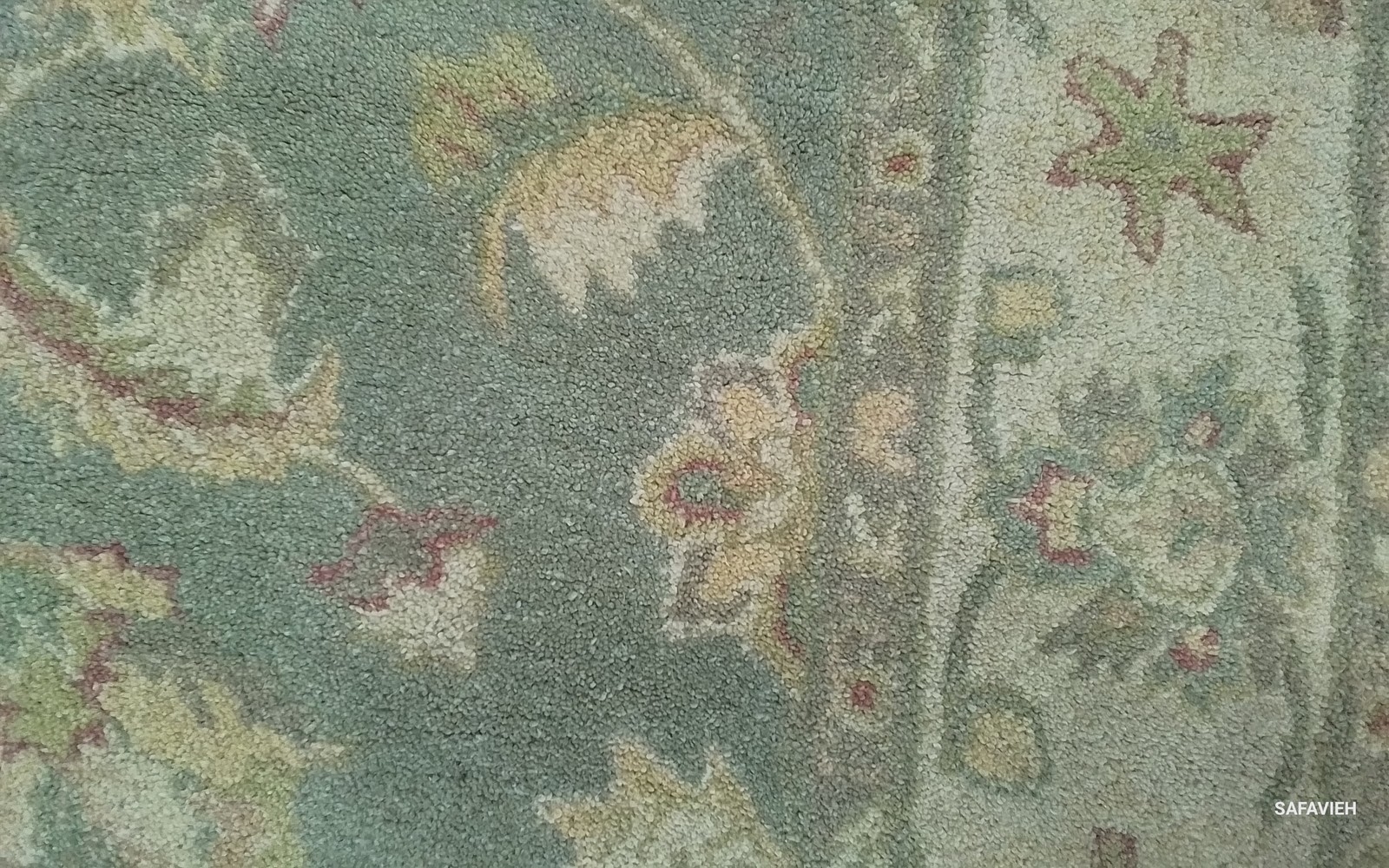 GREEN / GOLD 7′-6″ x 9′-6″ Flaw in Rug, Reduced Price 1172804601 AT313A-8