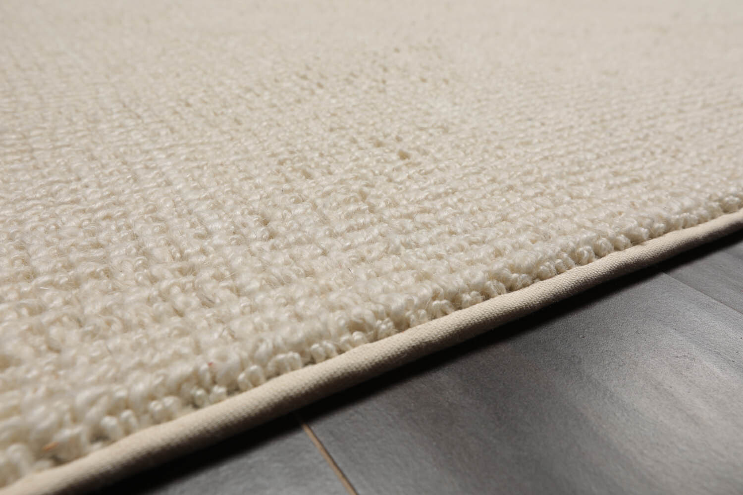 LoomBloom Multi Sizes Ivory Hand Woven Textured New Zealand Wool Area Rug