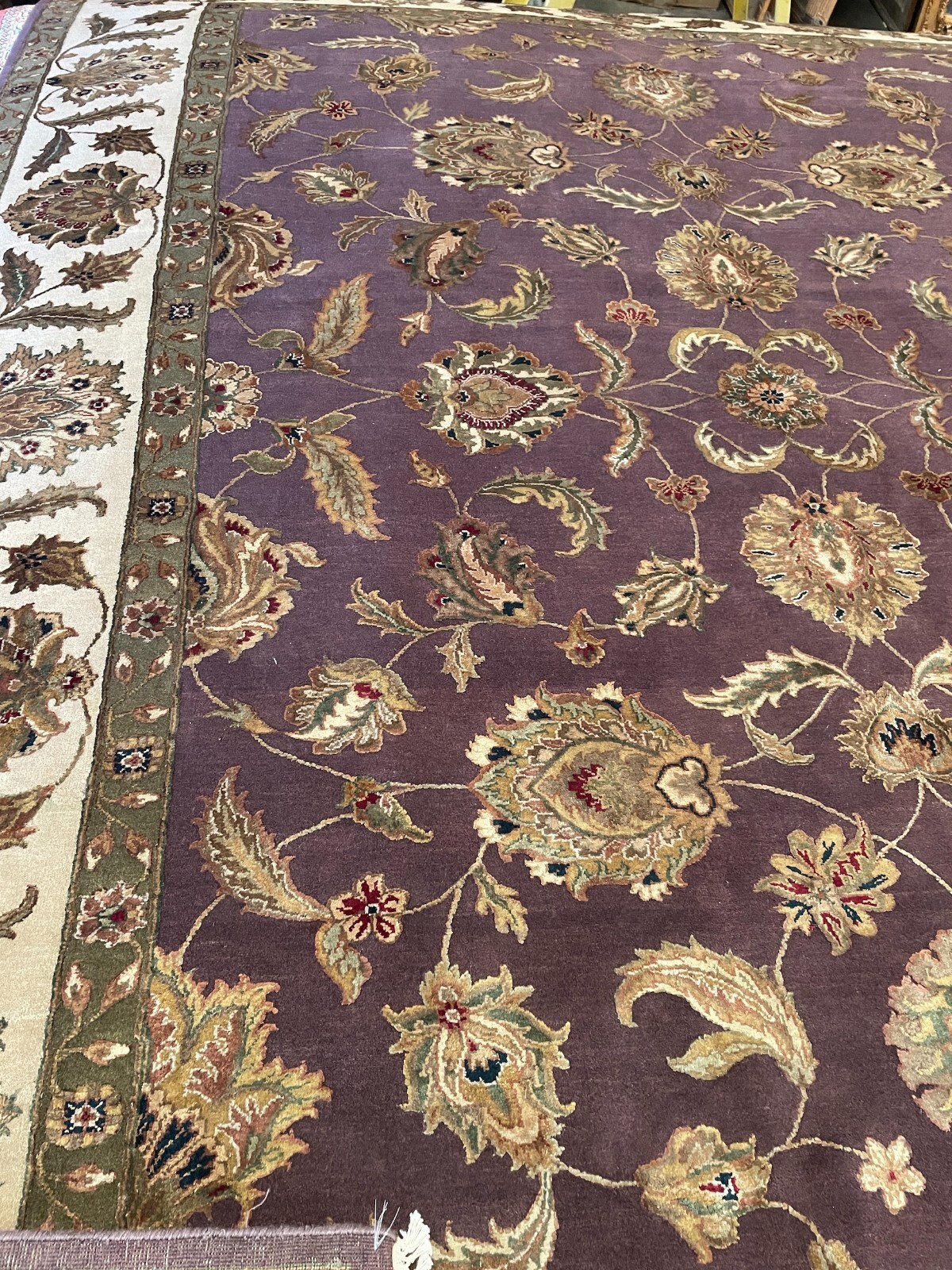 Hand-Woven Wool Area Rug 9 x 11.5