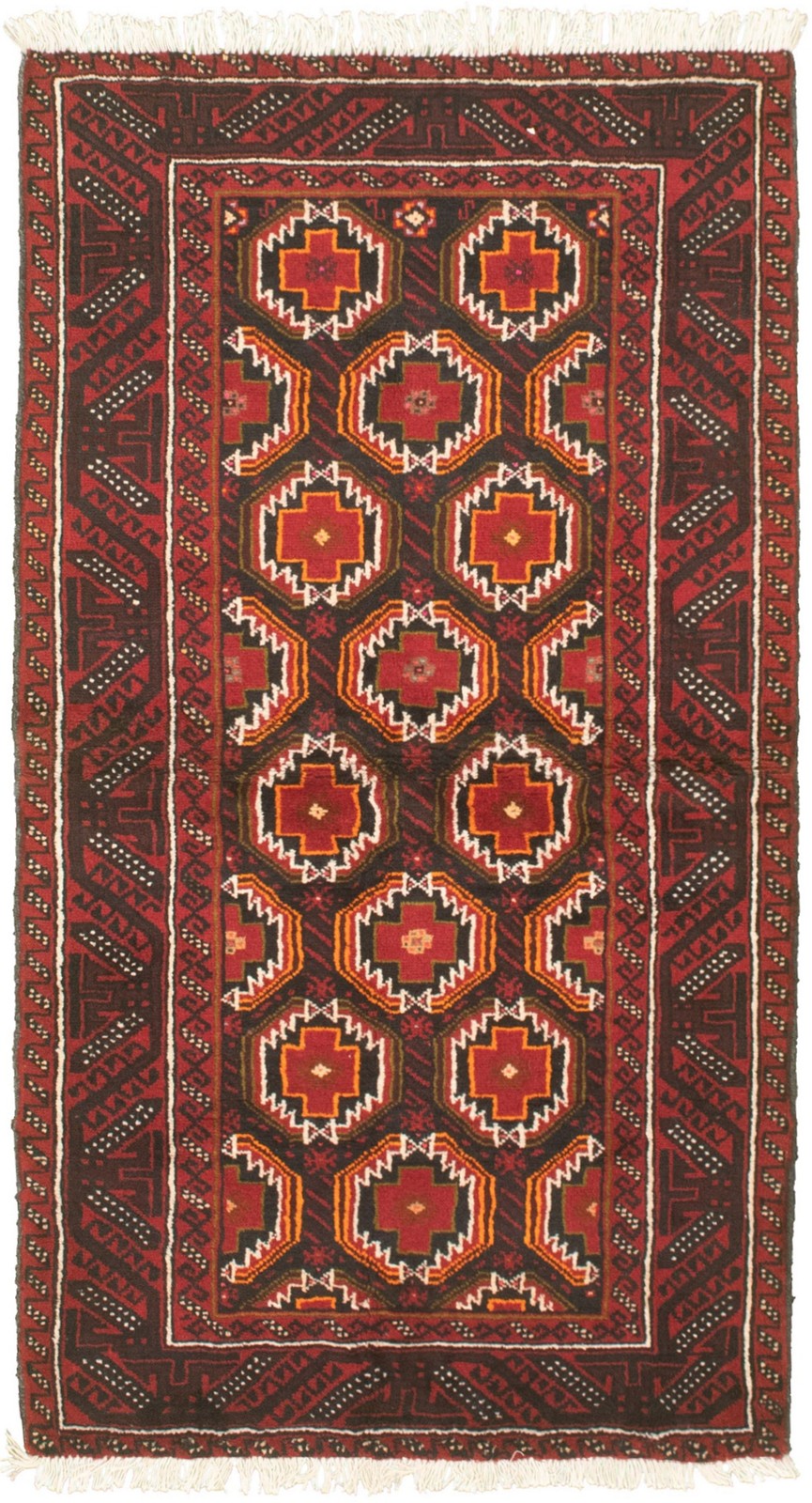 Vintage Traditional Hand-Knotted Area Rug 3’1″ x 5’11” Oriental Wool Carpet