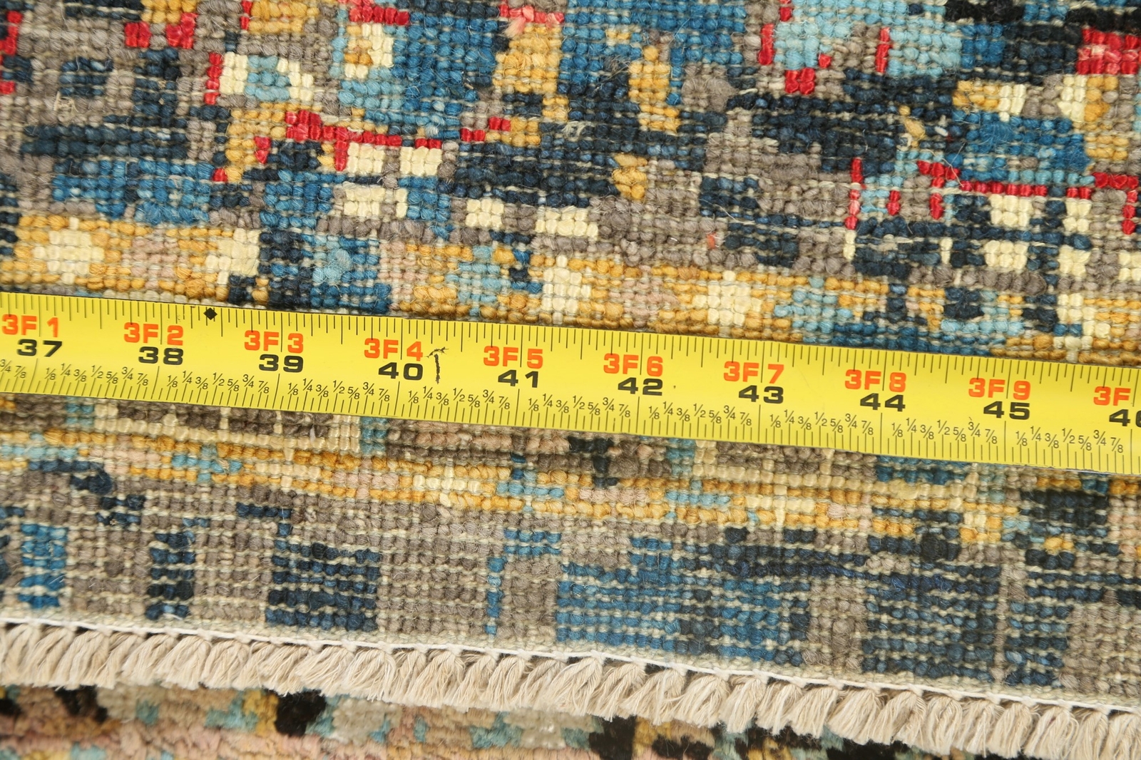 Abstract Hand-knotted Wool/ Silk Rug 4×6 ft Modern Design