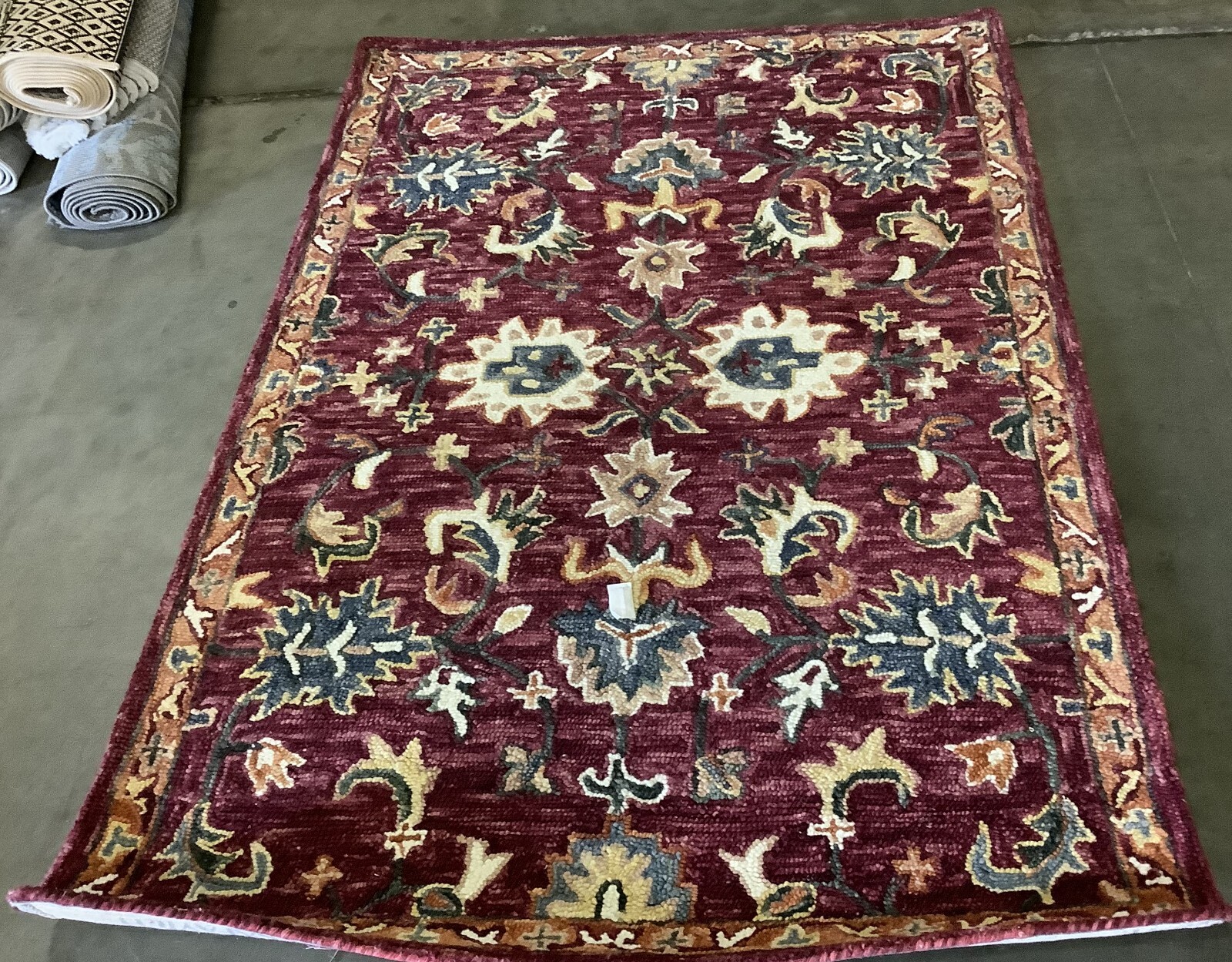 RED / RUST 4′-0″ x 6′-0″ Flaw in Rug, Reduced Price 1172674742 APN147Q-4