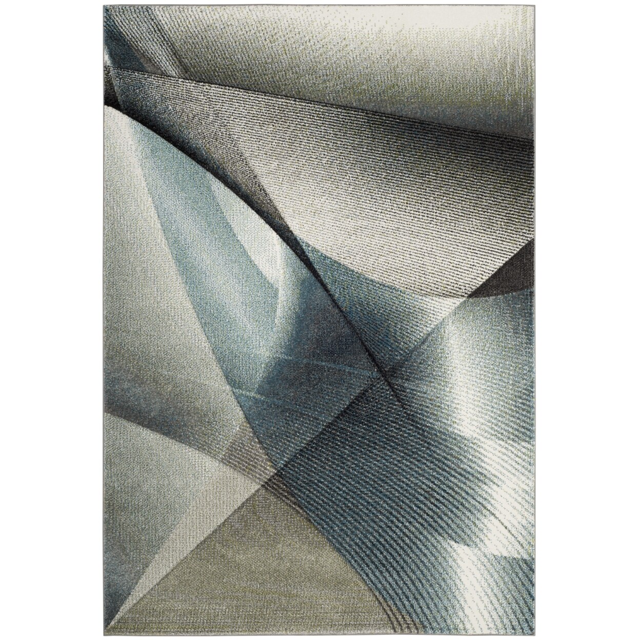 SAFAVIEH Hollywood Collection HLW715D Grey / Teal Rug