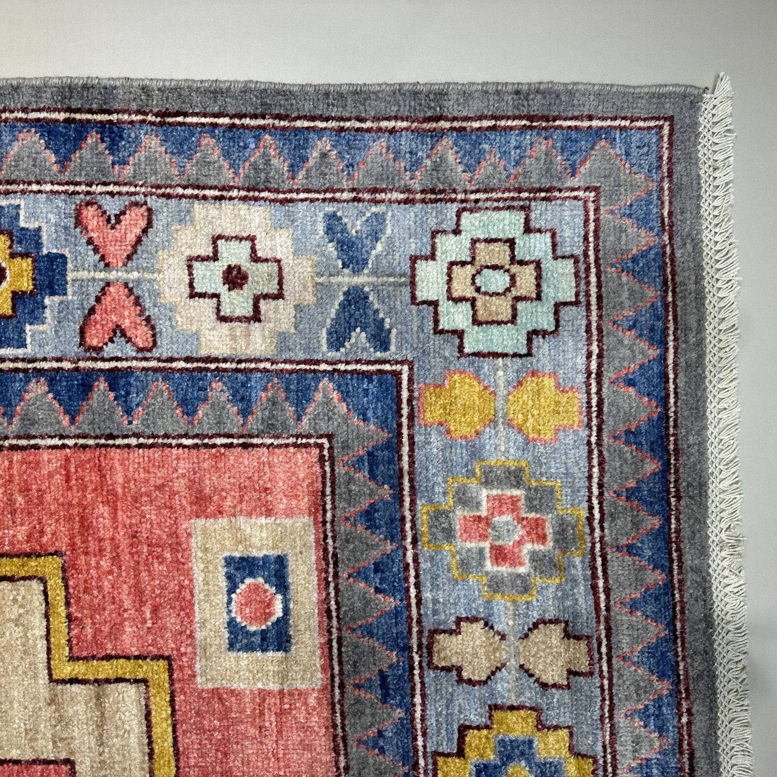 Handmade (8’8″ x 11’8″) Medallion Southwestern Style Afghan Soft Wool Area Rug