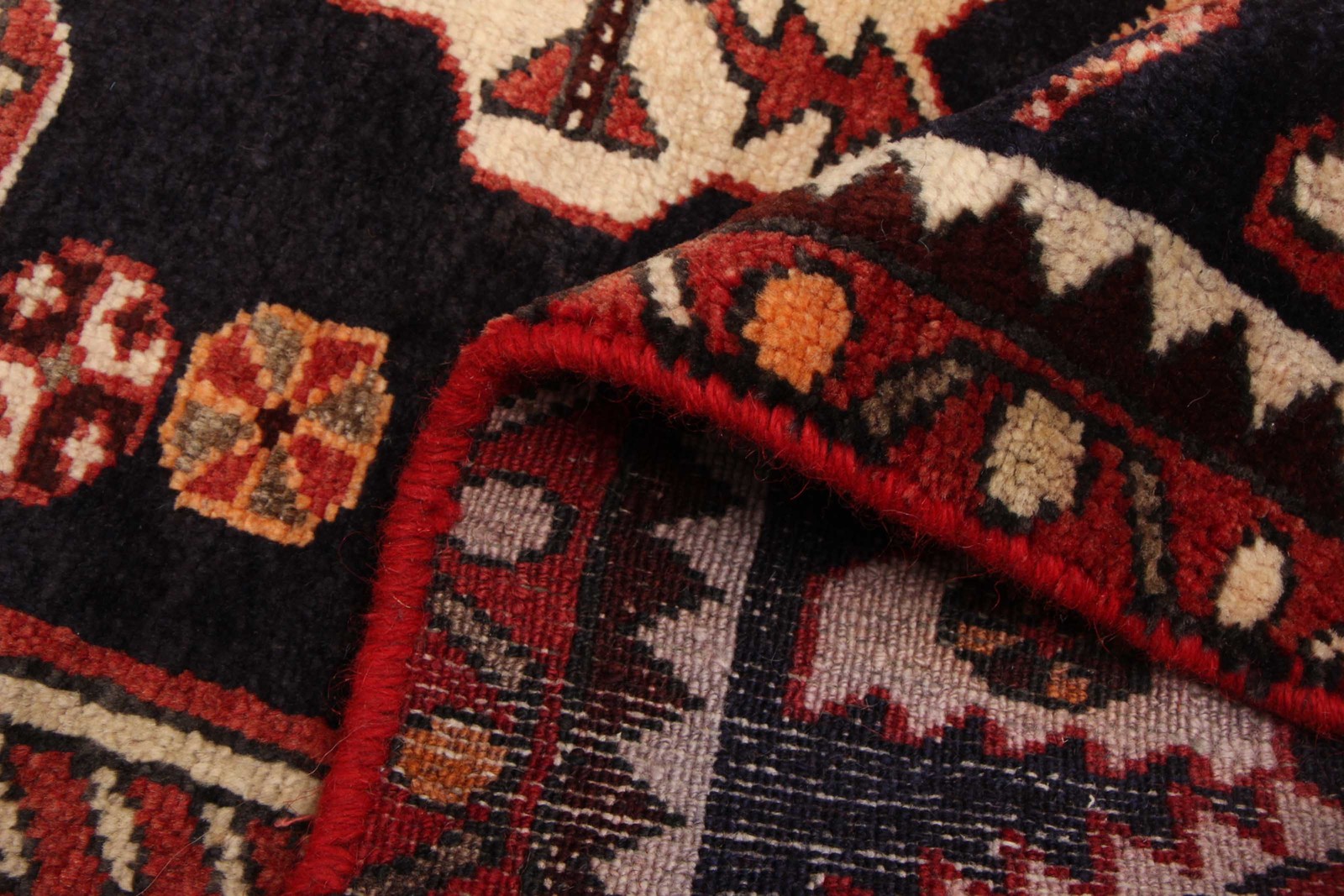 Vintage 3’3″ x 4’10” Traditional Hand Knotted Vegetable Dye Wool Area Rug