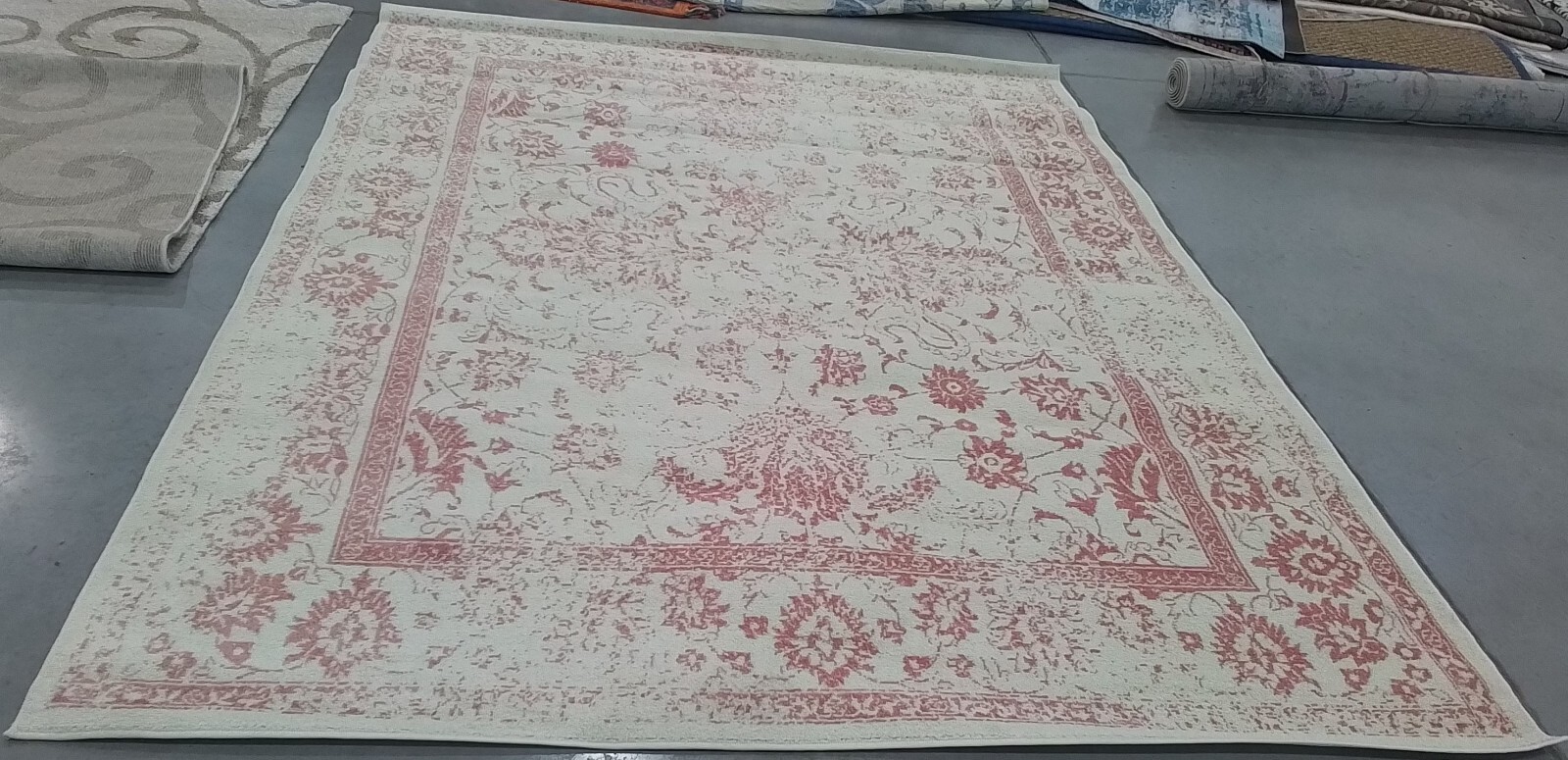 IVORY / ROSE 8′-0″ x 10′-0″ Back Stain Rug, Reduced Price 1172761297 ADR109H-8