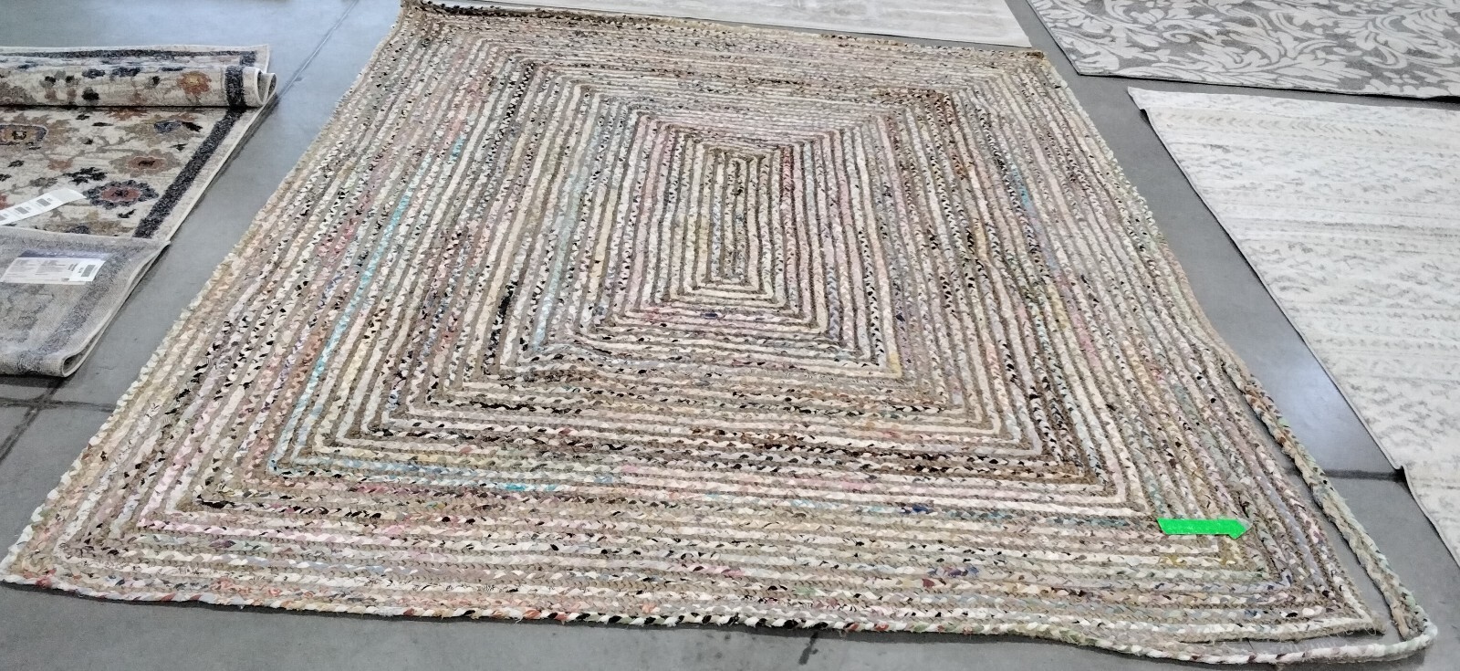 BEIGE / MULTI 8′ X 10′ Broken Thread Rug, Reduced Price 1172744556 CAP202B-8
