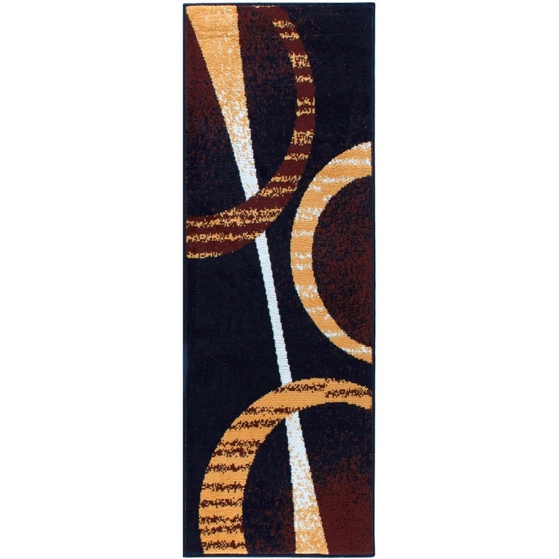 Abstract Geometric Area Rug Durable Soft Polypropylene Runner Indoor Use