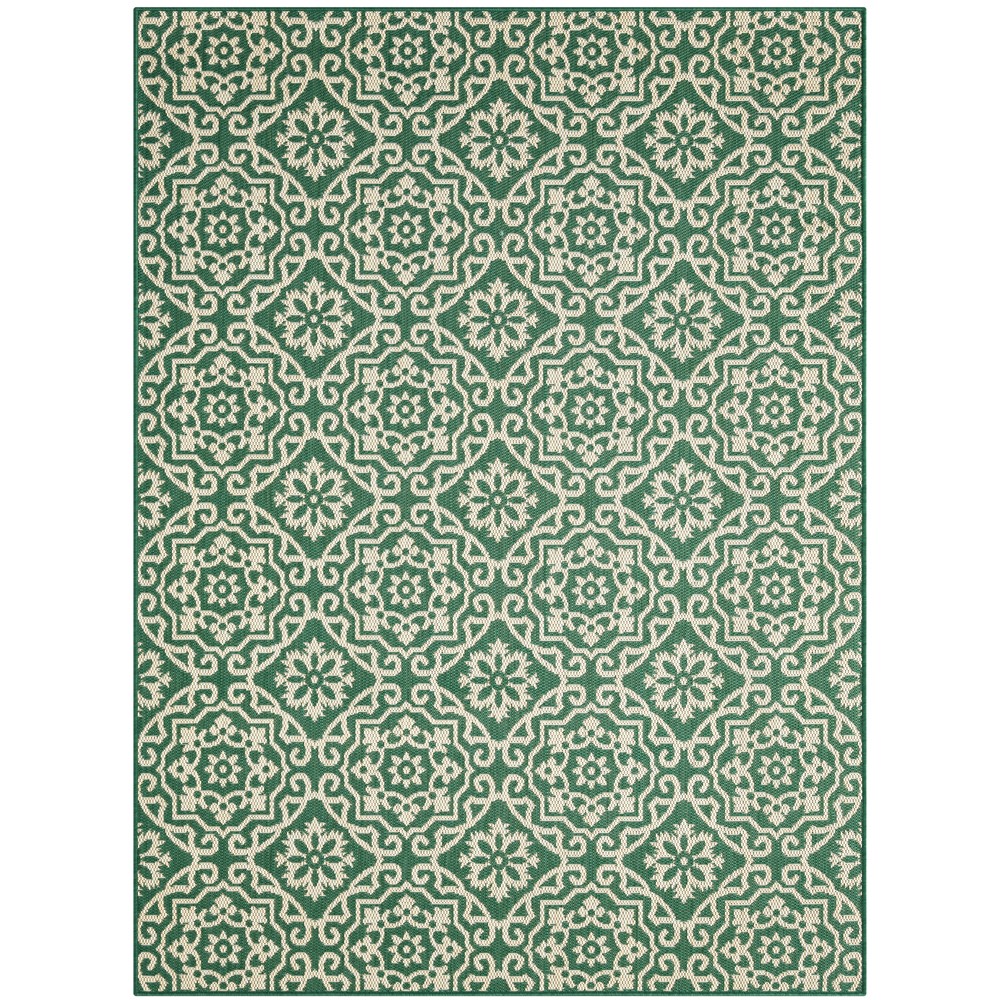 8×10 Home Dynamix Green Floral Petals Area Rug 6681-439 – Aprx 7′ 9″ x 10′ 2″