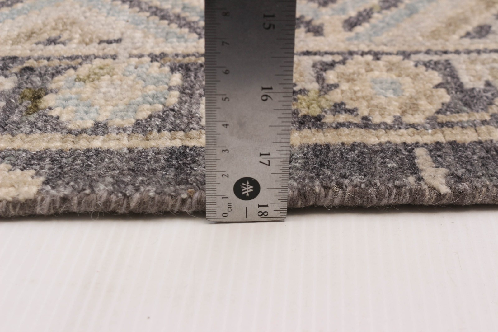 Traditional Dark Grey Hand-knotted Area Rug 7’10” x 9’9″ Oriental Wool Carpet