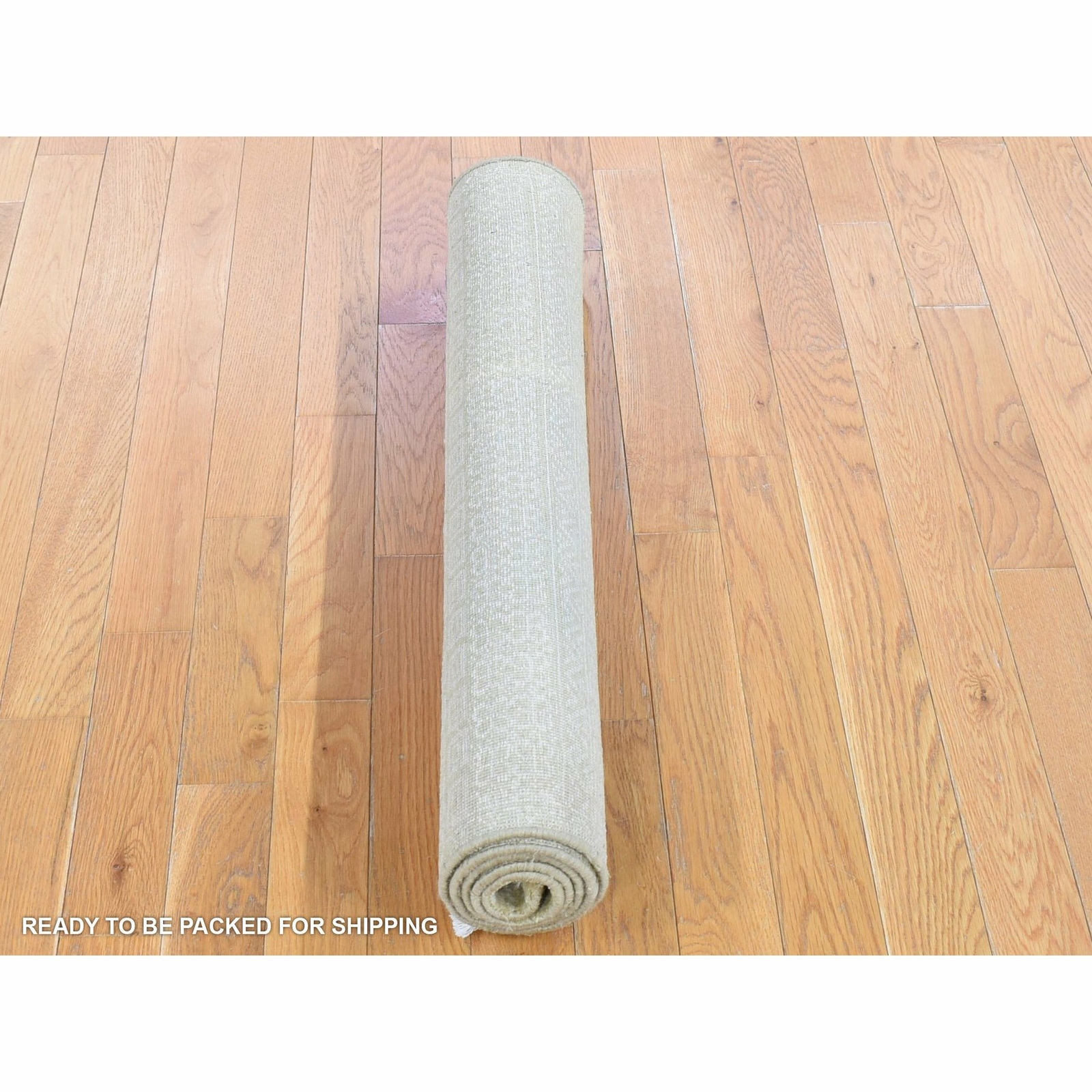 3’1″x5’1″ Green Wool and Silk Modern Grass Design Gabbeh Hand Knotted Rug R80194