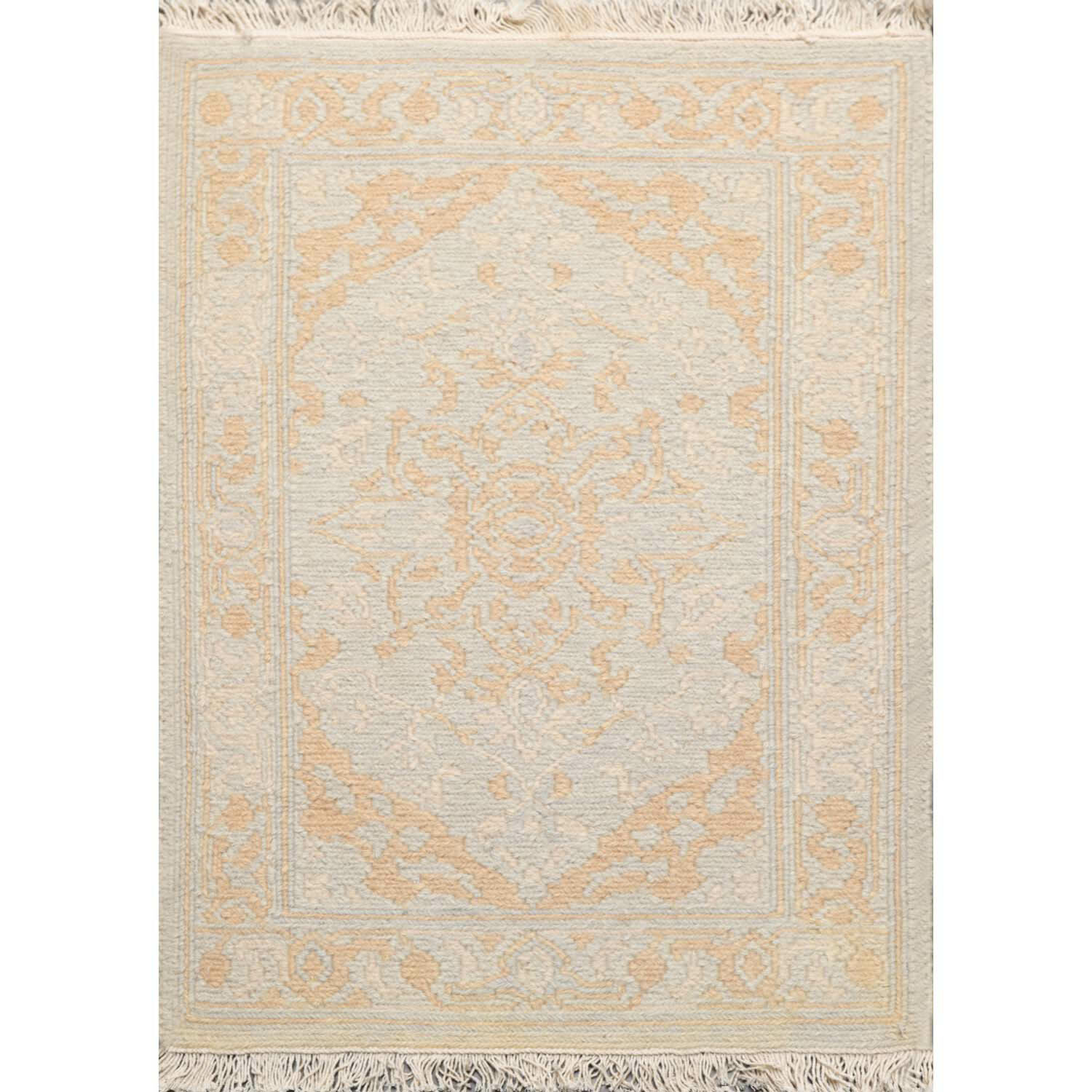 1’10” x 2’7” Hand Knotted 100% Wool Reversible Soumak Oriental Area Rug Gray