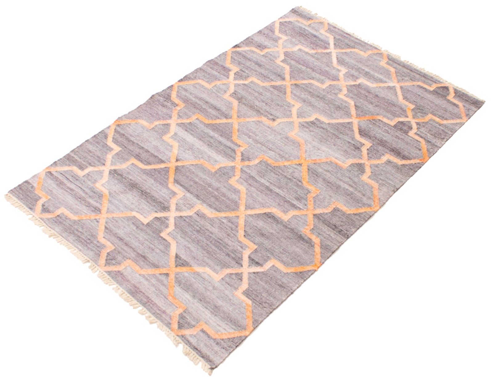 Vintage Hand Woven Area Rug 5’2″ x 8’4″ Traditional Wool Oriental Carpet