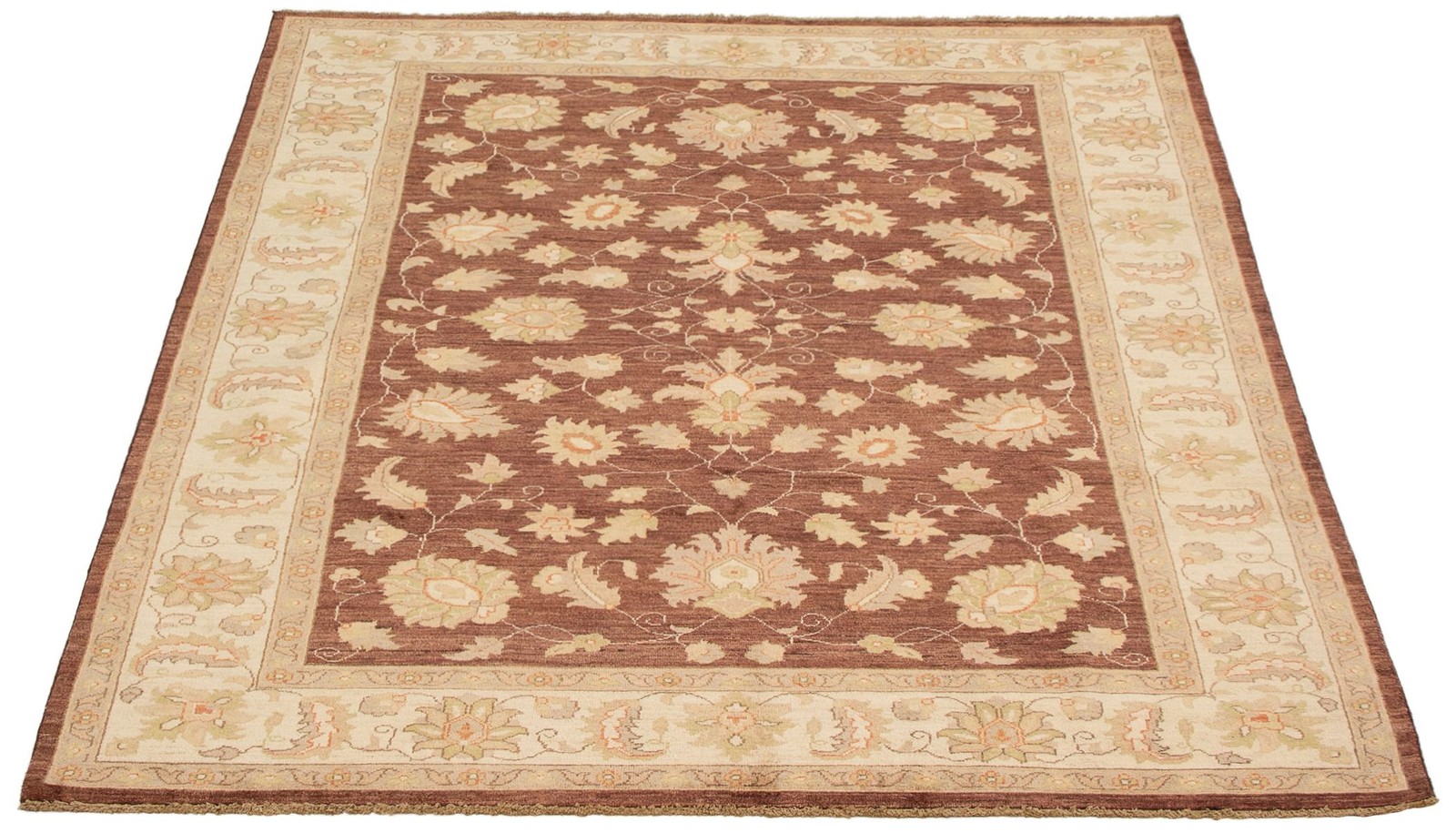 Hand Knotted Area Rug 6’10” x 9’10” Traditional Oriental Wool Carpet