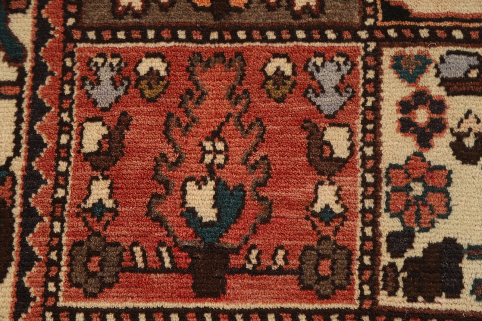 Garden Design Living Room Area Rug 5×9 Vintage Wool Hand-made Traditional Carpet
